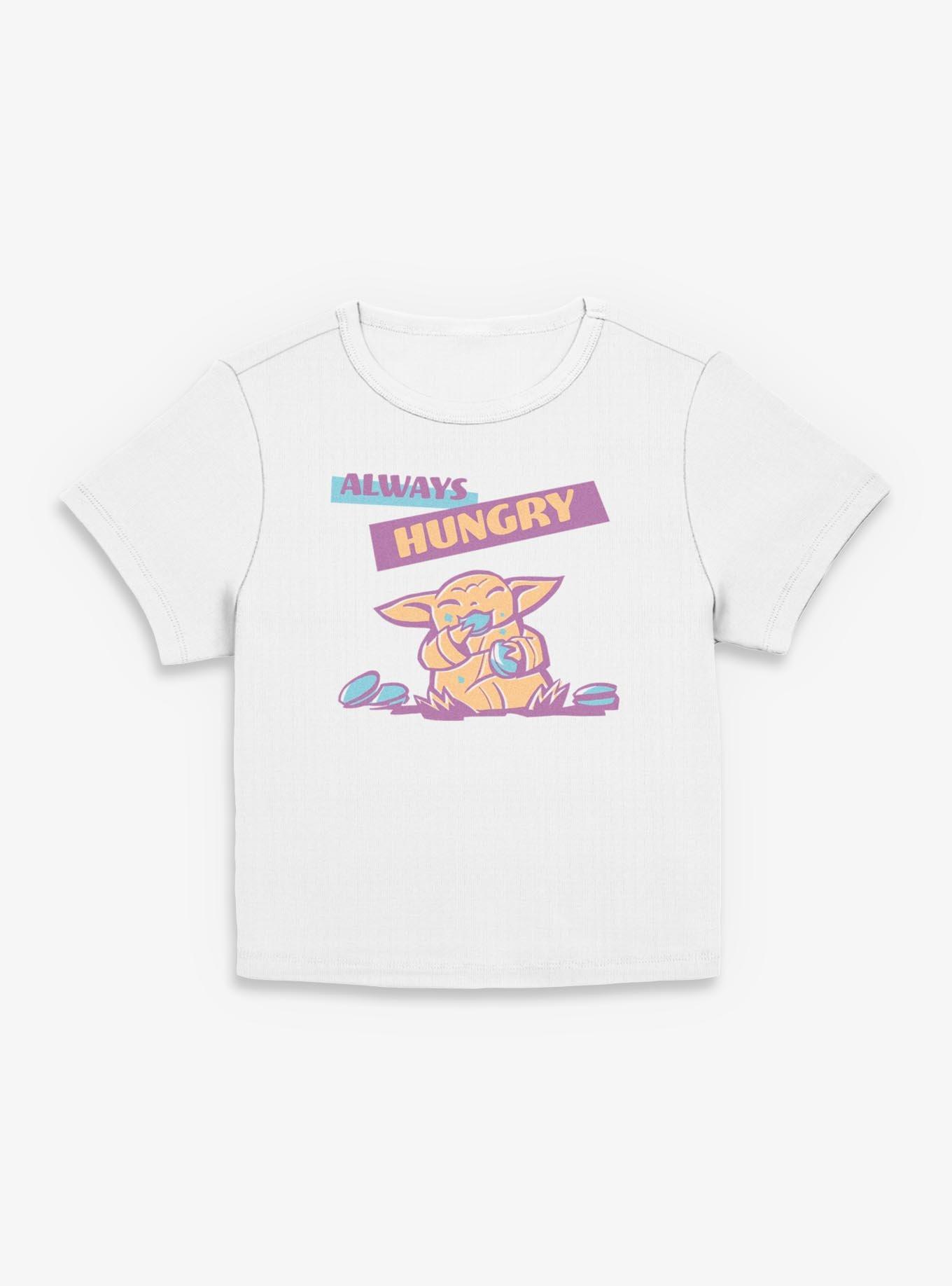 Star Wars: The Mandalorian And Grogu Always Hungry Women Baby T-Shirt
