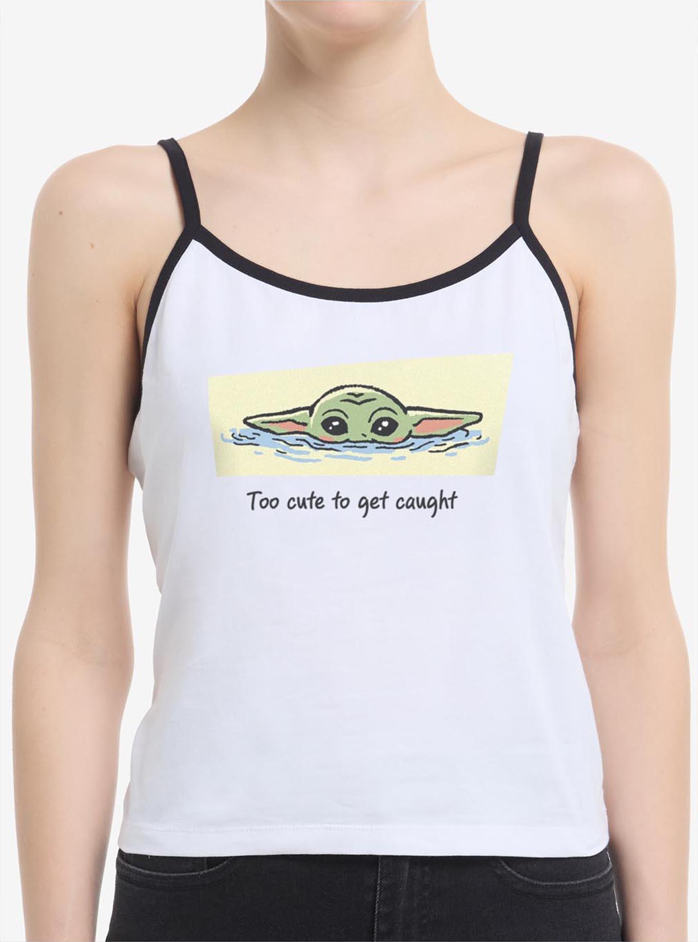 Star Wars: The Mandalorian And Grogu Too Cute To Get Caught Grogu Womens Cami, , hi-res