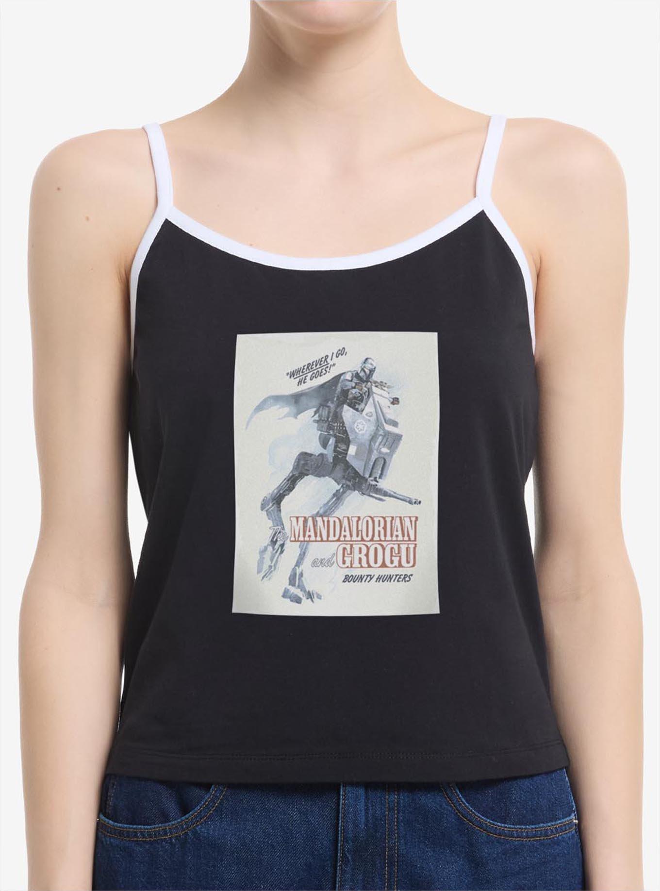 Star Wars: The Mandalorian And Grogu Wherever I Go He Goes Mandalorian & Grogu Womens Cami, , hi-res