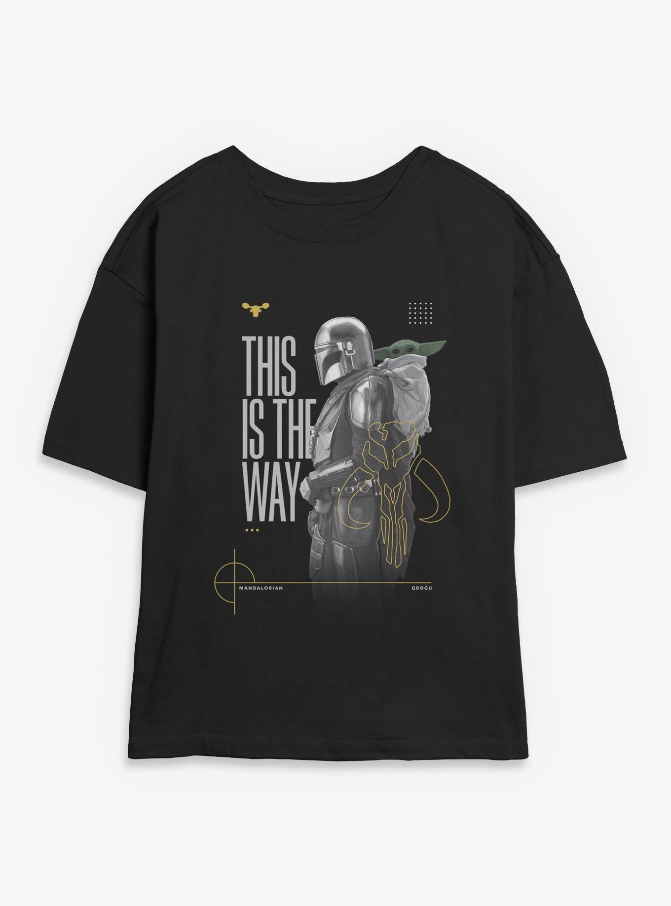 Star Wars: The Mandalorian And Grogu This Is The Way The Mandalorian & Grogu Profile Womens Skimmer T-Shirt, , hi-res