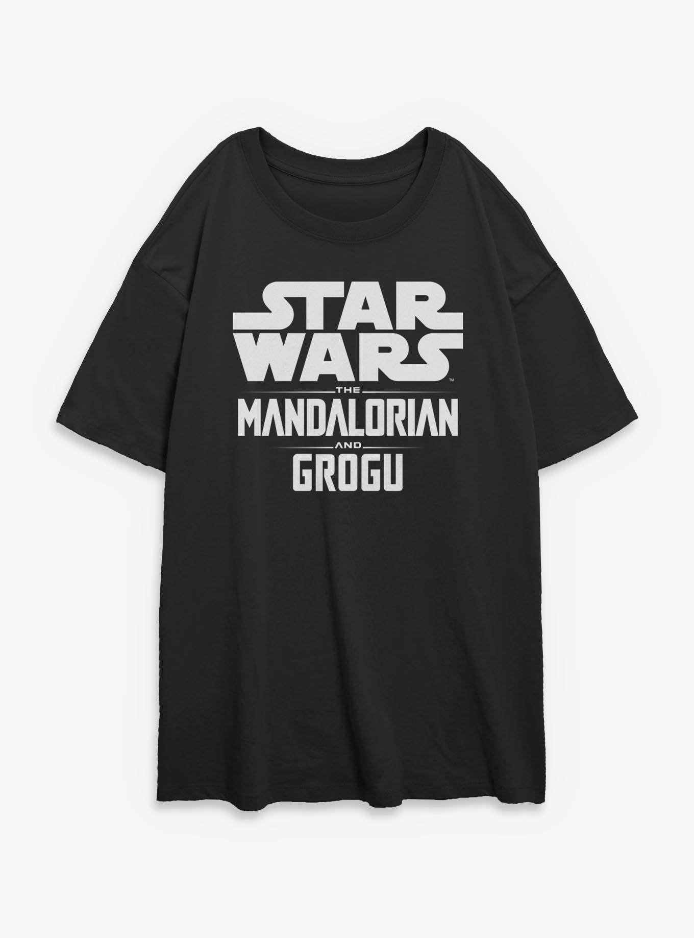 Star Wars: The Mandalorian And Grogu Movie Logo Womens Oversized T-Shirt, , hi-res