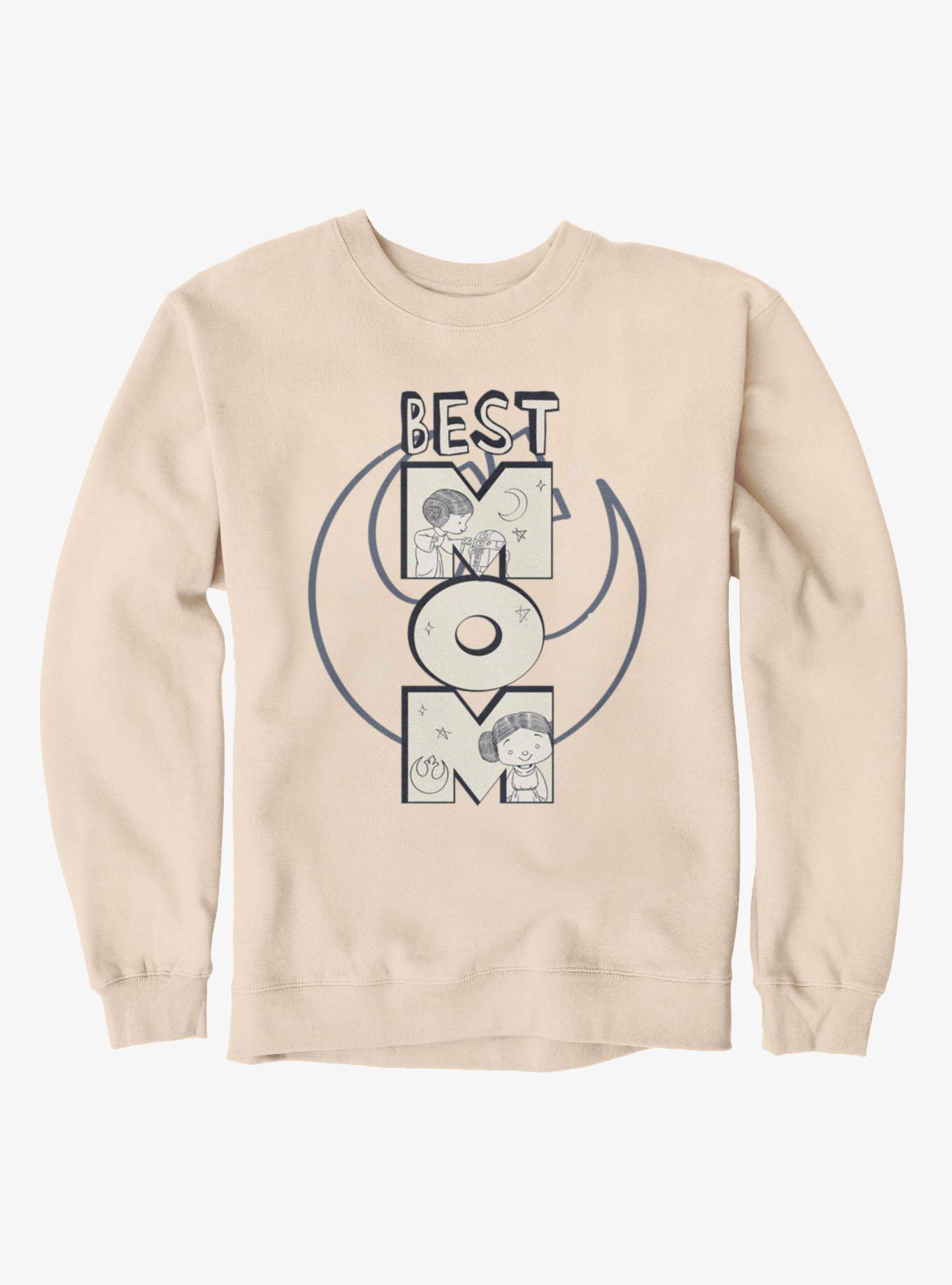 Star Wars Best Mom Leia Rebel Sweatshirt, , hi-res