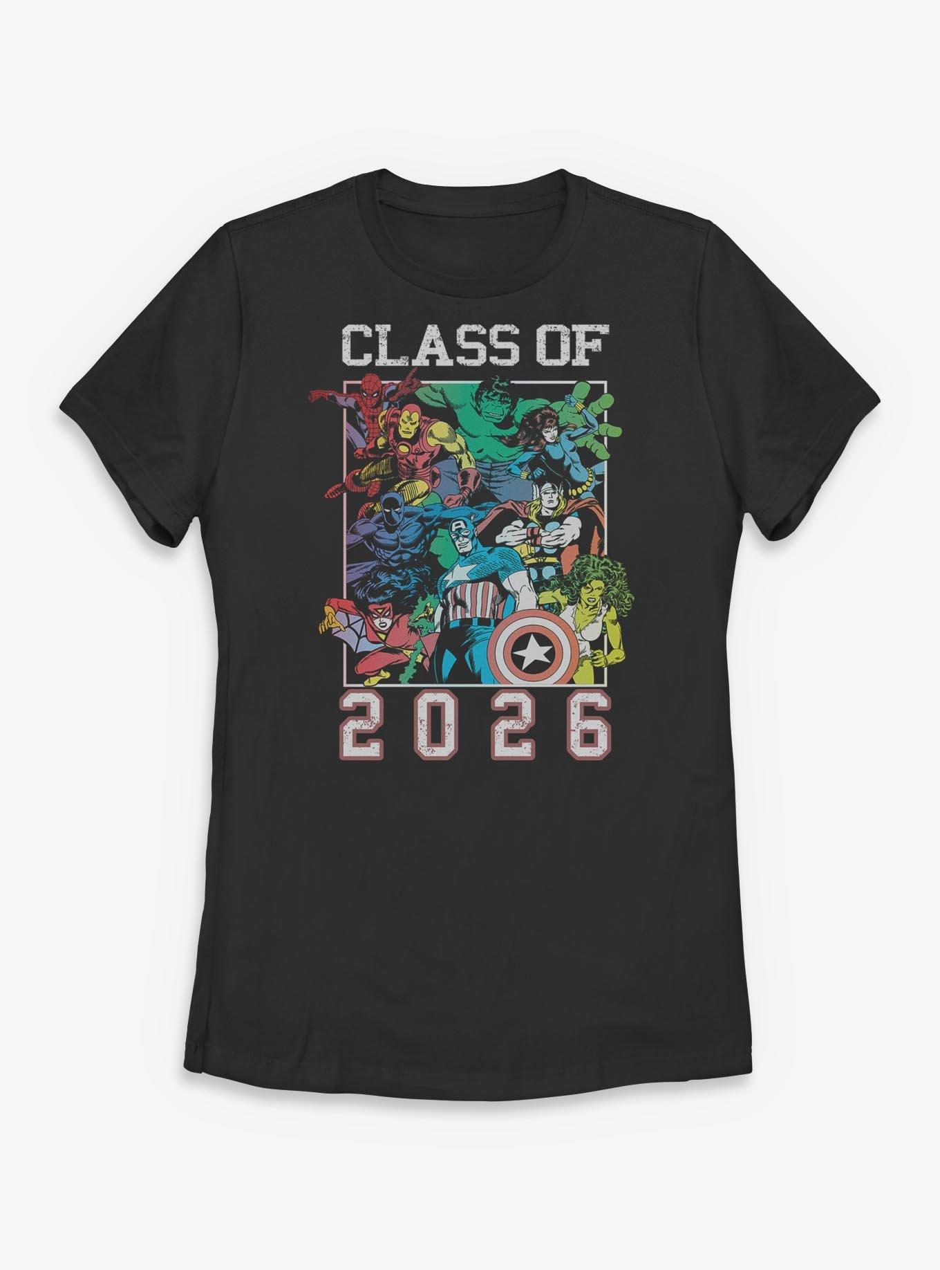 Marvel Class Of 2026 Group Womens T-Shirt, , hi-res