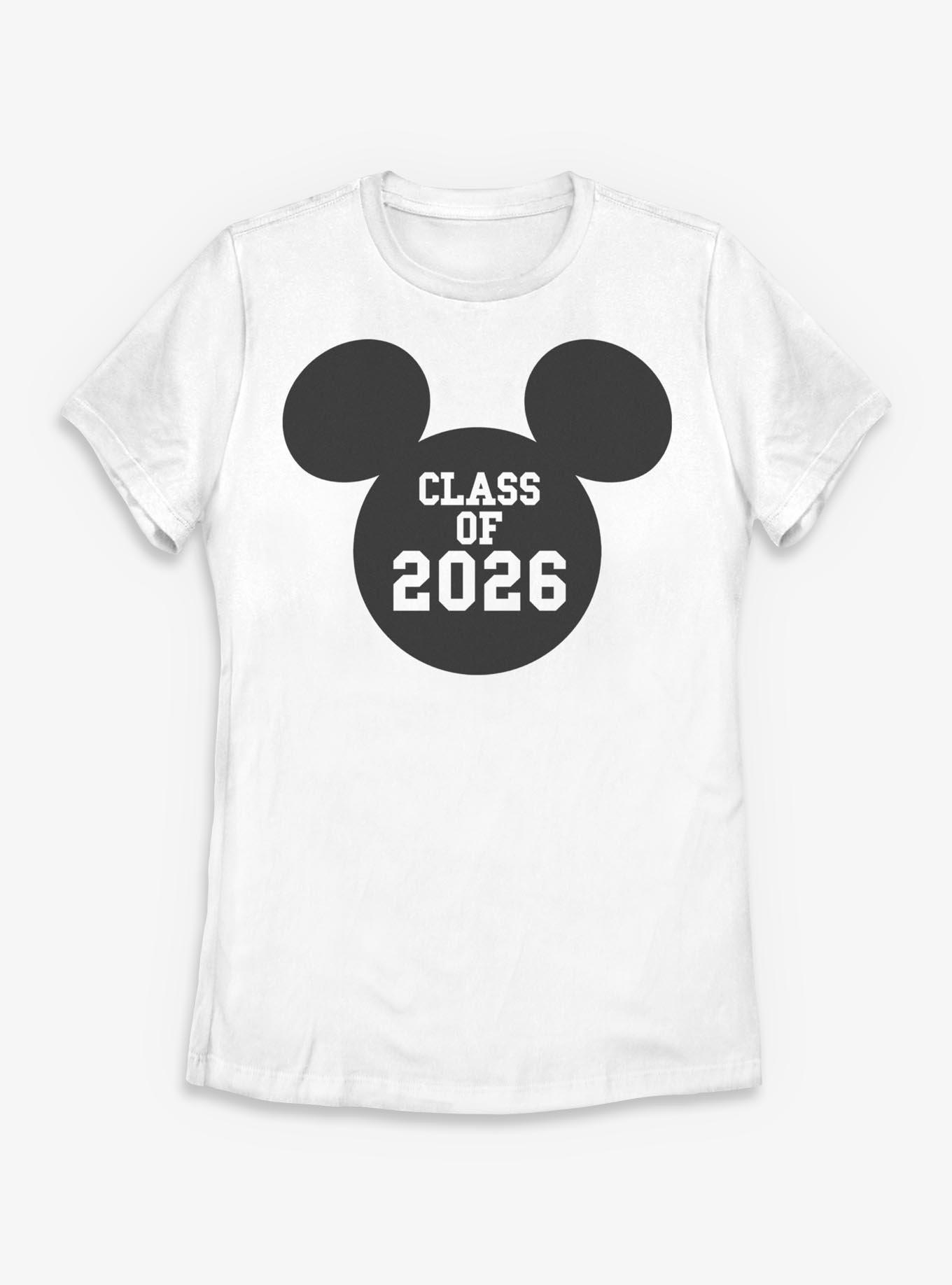 Disney Mickey Mouse Head Class Of 2026 Womens T-Shirt, , hi-res