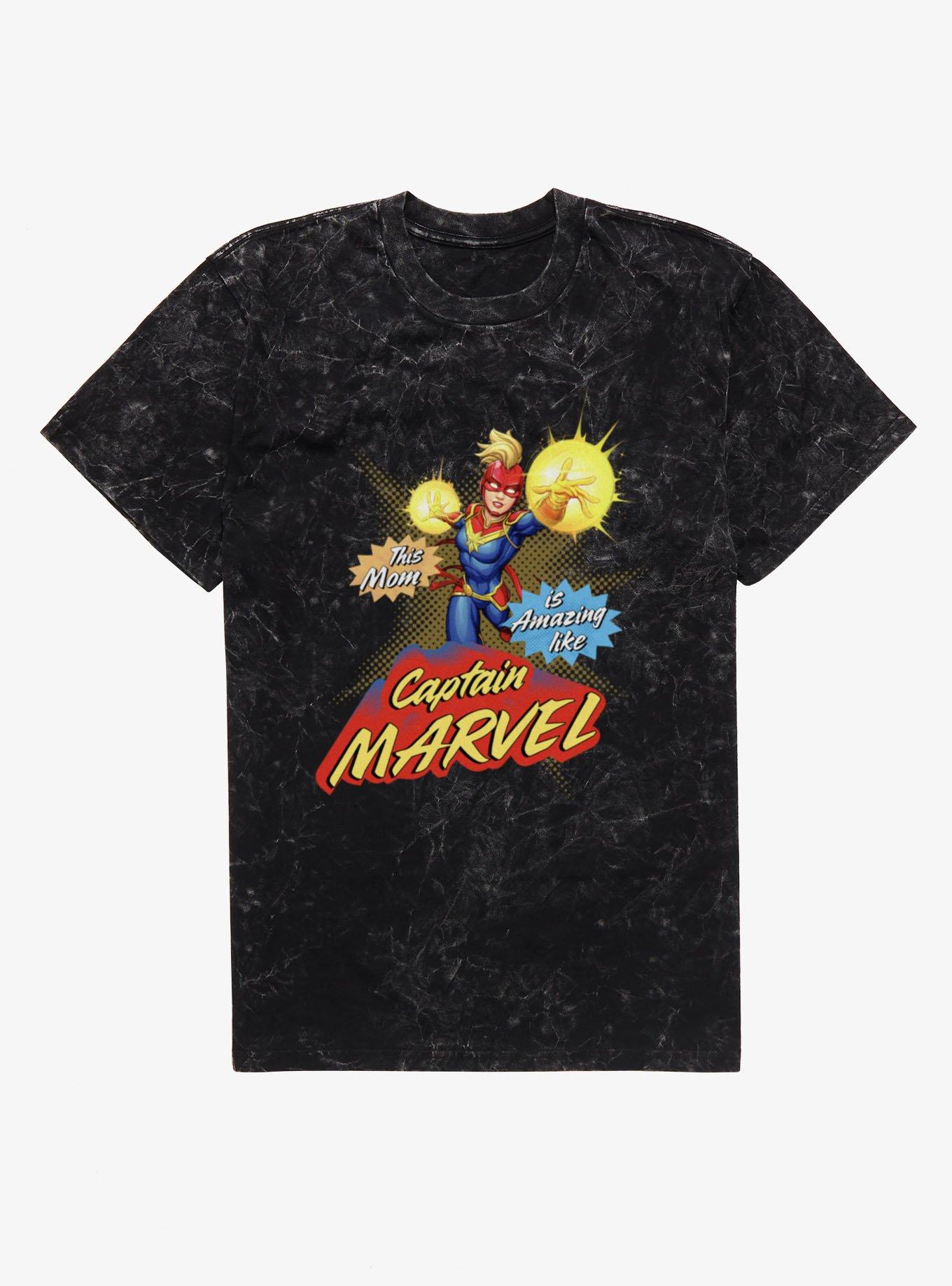 Marvel Mom Is Amazing Captain Marvel Mineral Wash T-Shirt, , hi-res