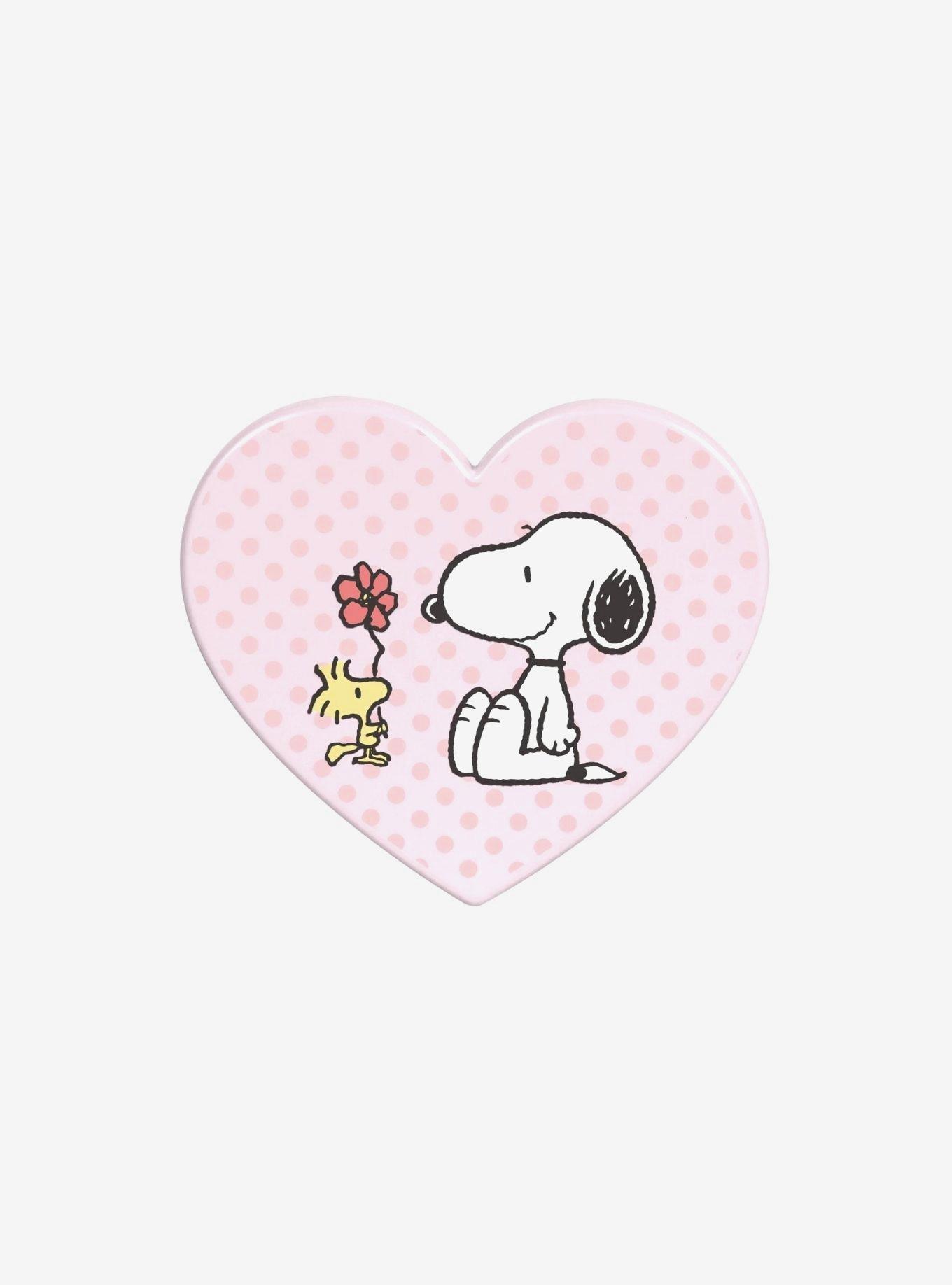 Peanuts Snoopy Swivel Heart Bow LED Compact Mirror, , hi-res