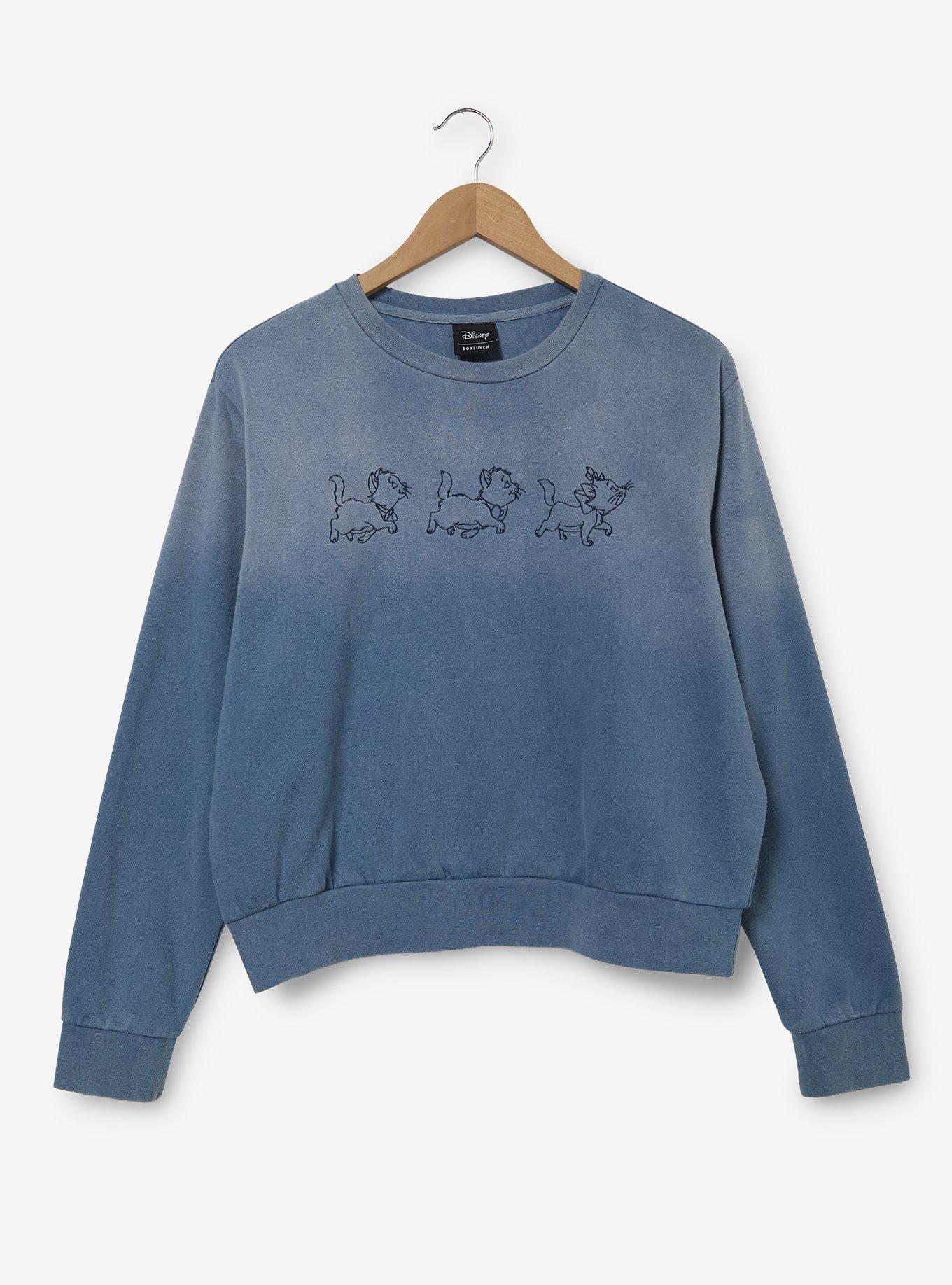 Disney The Aristocats Kittens Ombre Women's Plus Size Cropped Crewneck - BoxLunch Exclusive