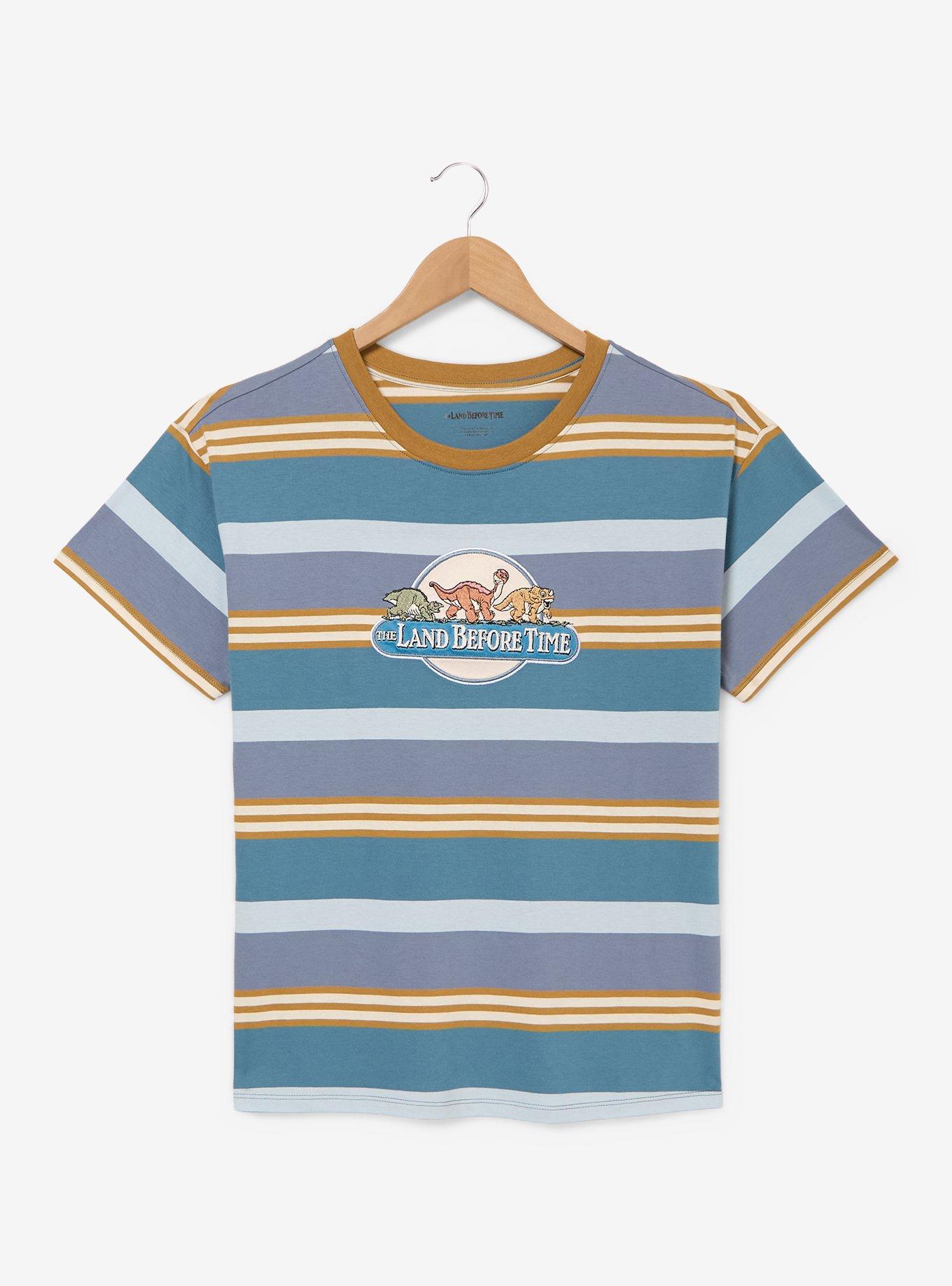 The Land Before Time Embroidered Striped Women's T-Shirt - BoxLunch Exclusive
