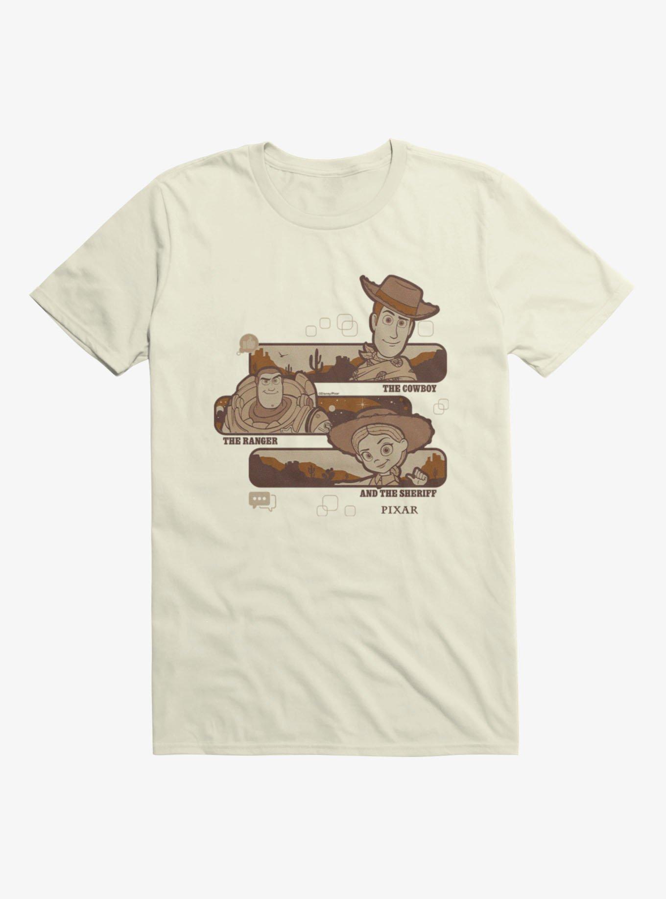 Disney Pixar Toy Story 5 The Cowboy The Ranger And The Sheriff T-Shirt