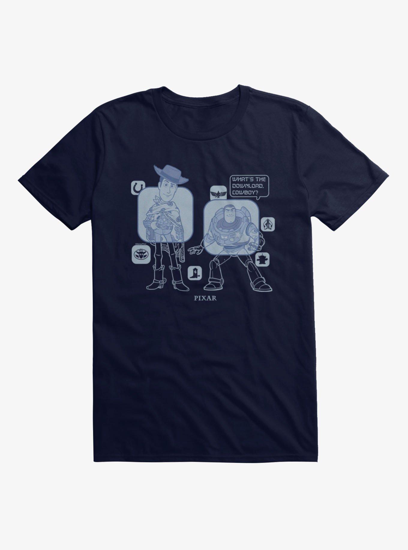 Disney Pixar Toy Story 5 What's The Download, Cowboy? T-Shirt
