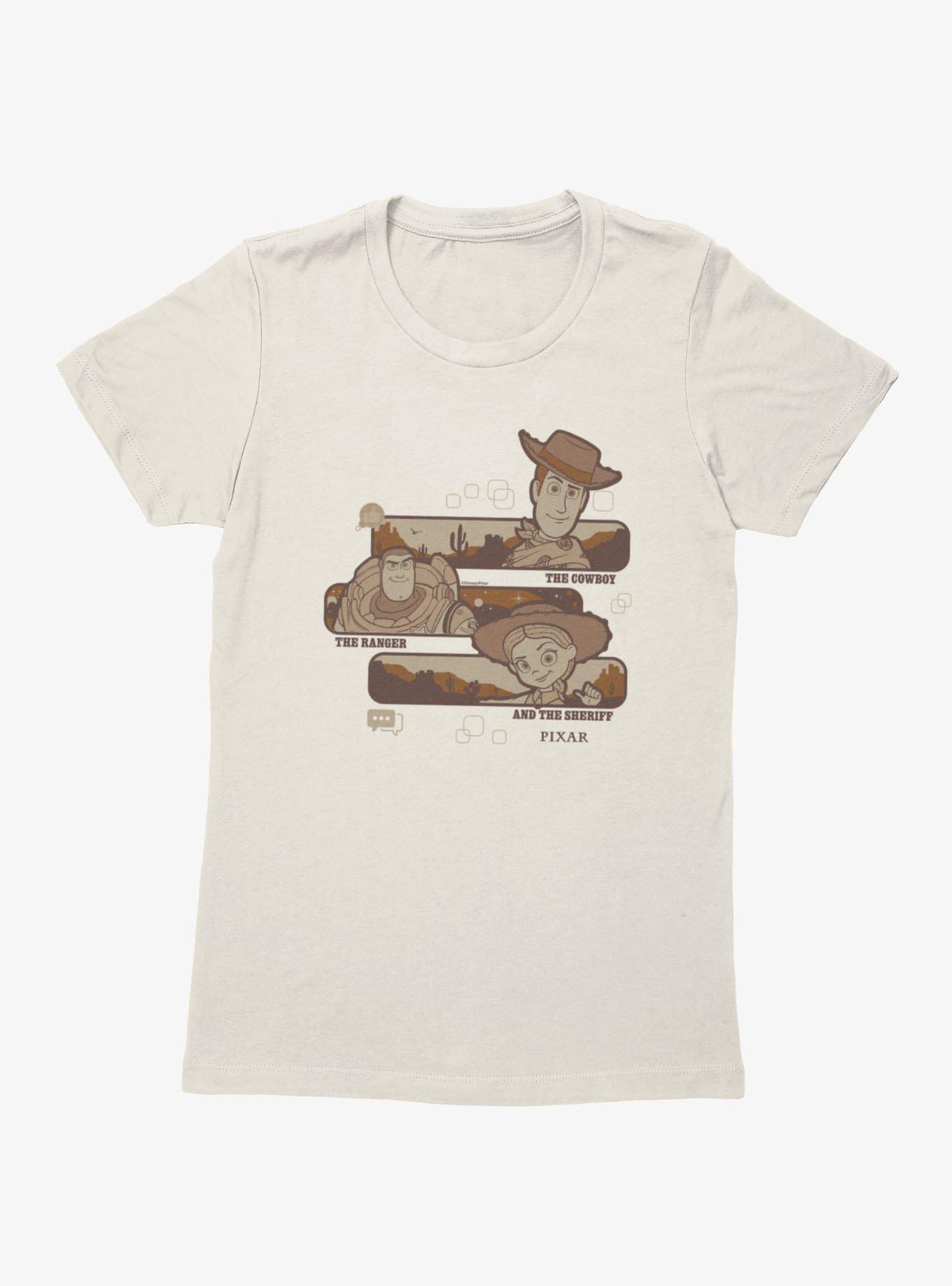 Disney Pixar Toy Story 5 Cowboy Ranger Sheriff Woody Buzz Jessie Womens T-Shirt, , hi-res