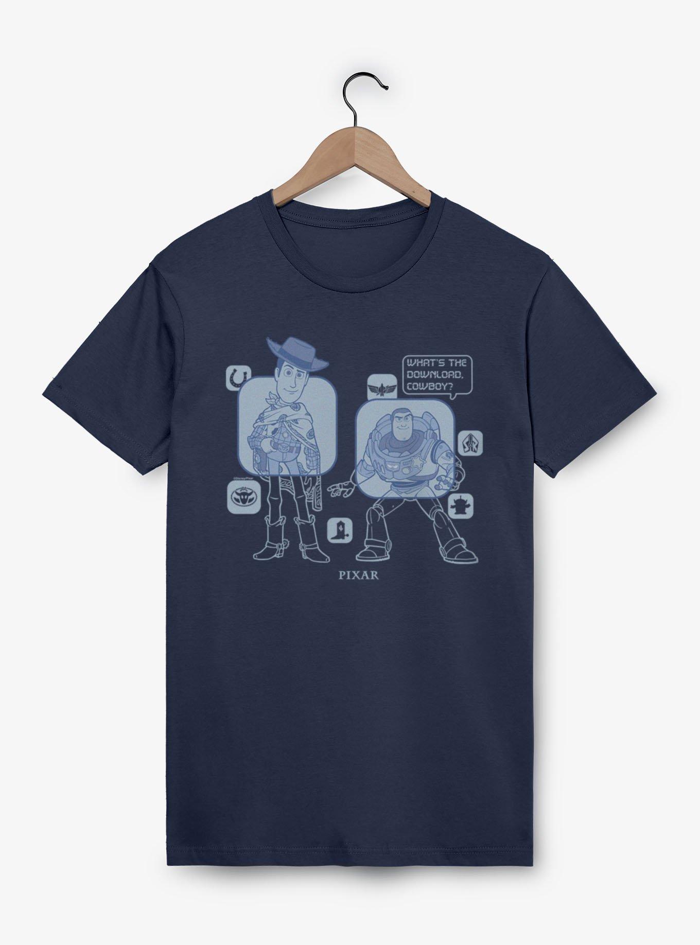 Disney Pixar Toy Story 5 What's The Download Woody And Buzz T-Shirt, , hi-res