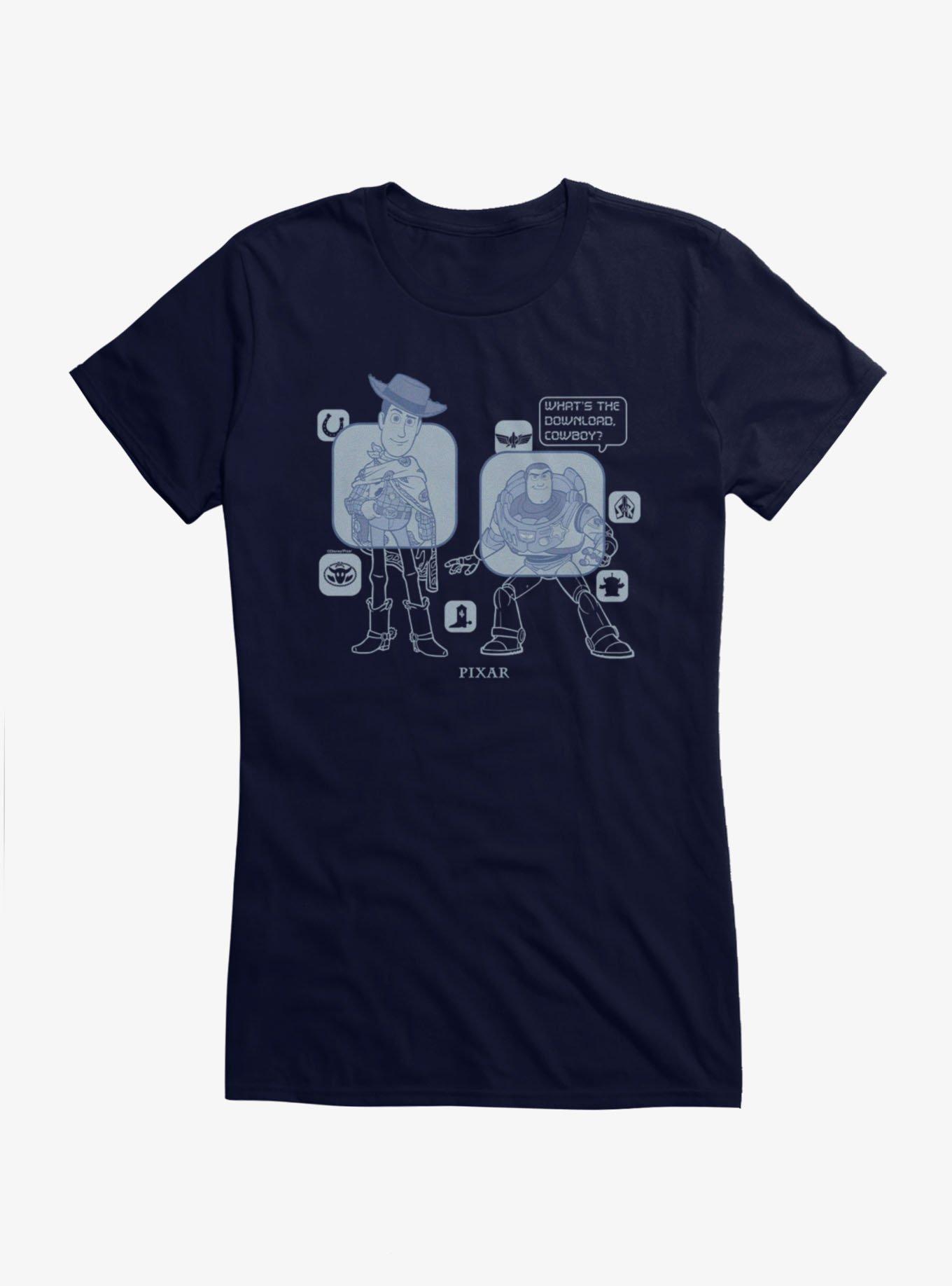 Disney Pixar Toy Story 5 What's The Download, Cowboy? Girls T-Shirt