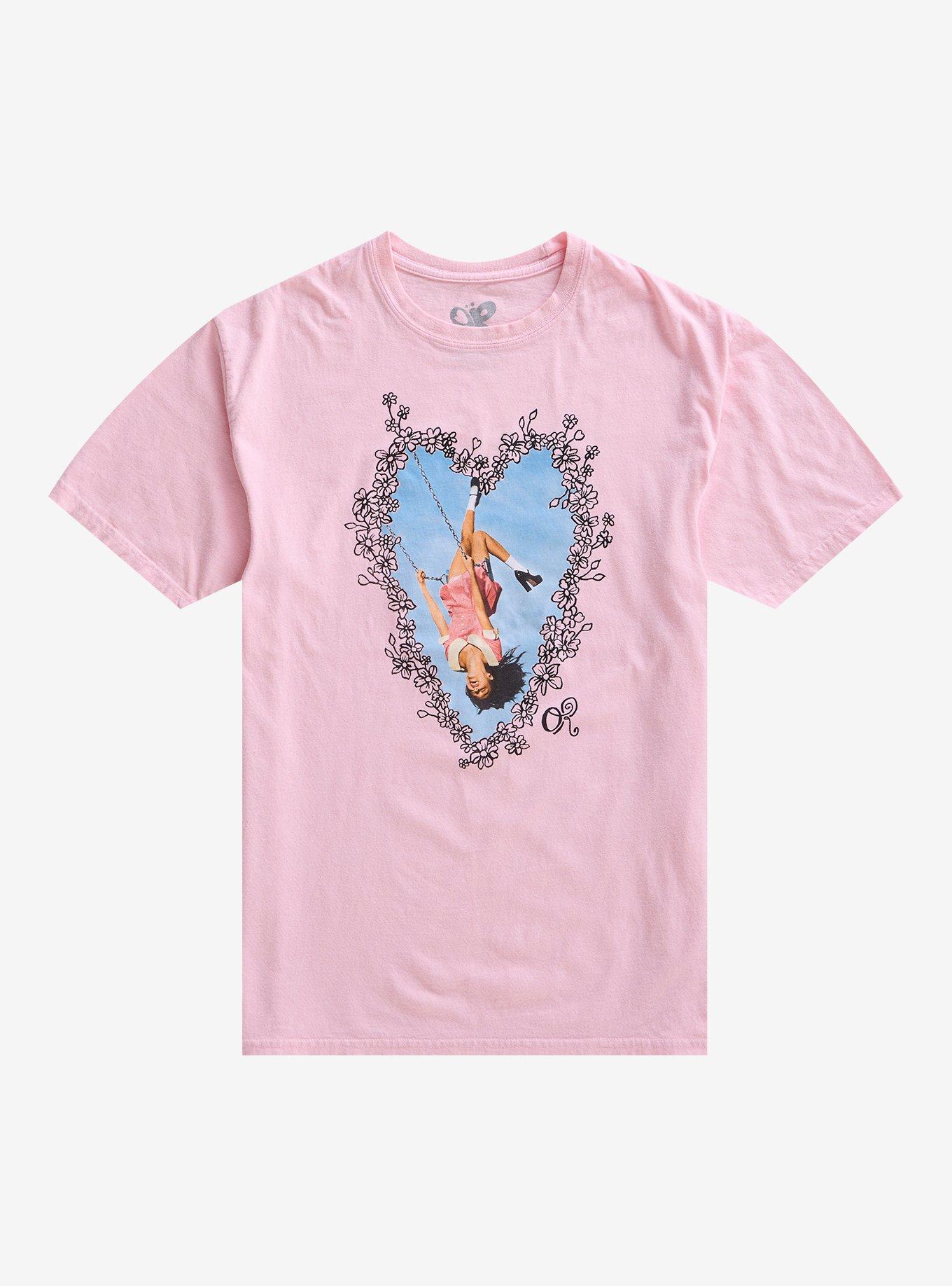 Olivia Rodrigo Sad For A Girl So In Love Floral Heart T-Shirt, , hi-res