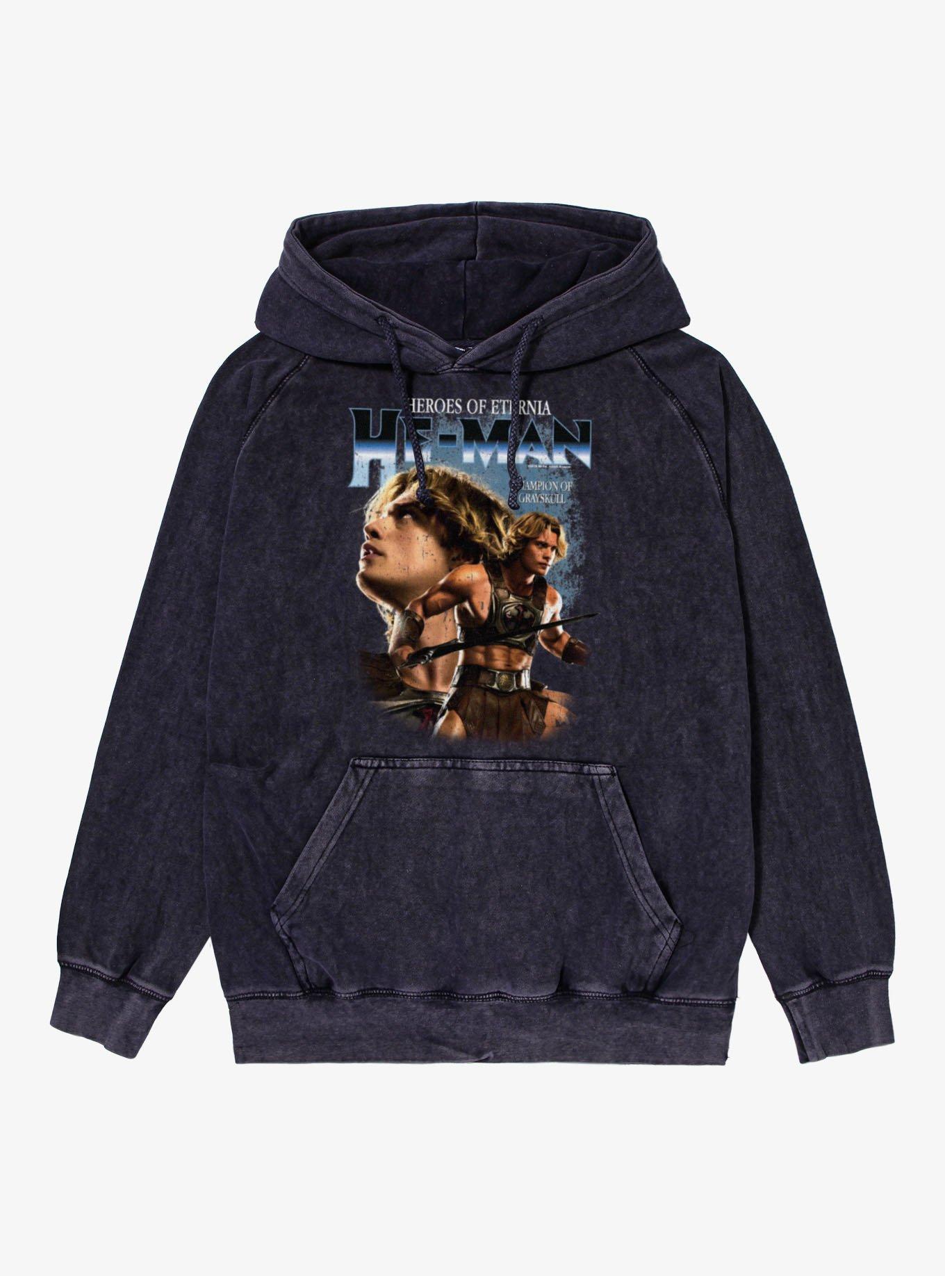 Masters Of The Universe He-Man Champion Of Grayskull Mineral Wash Hoodie, , hi-res