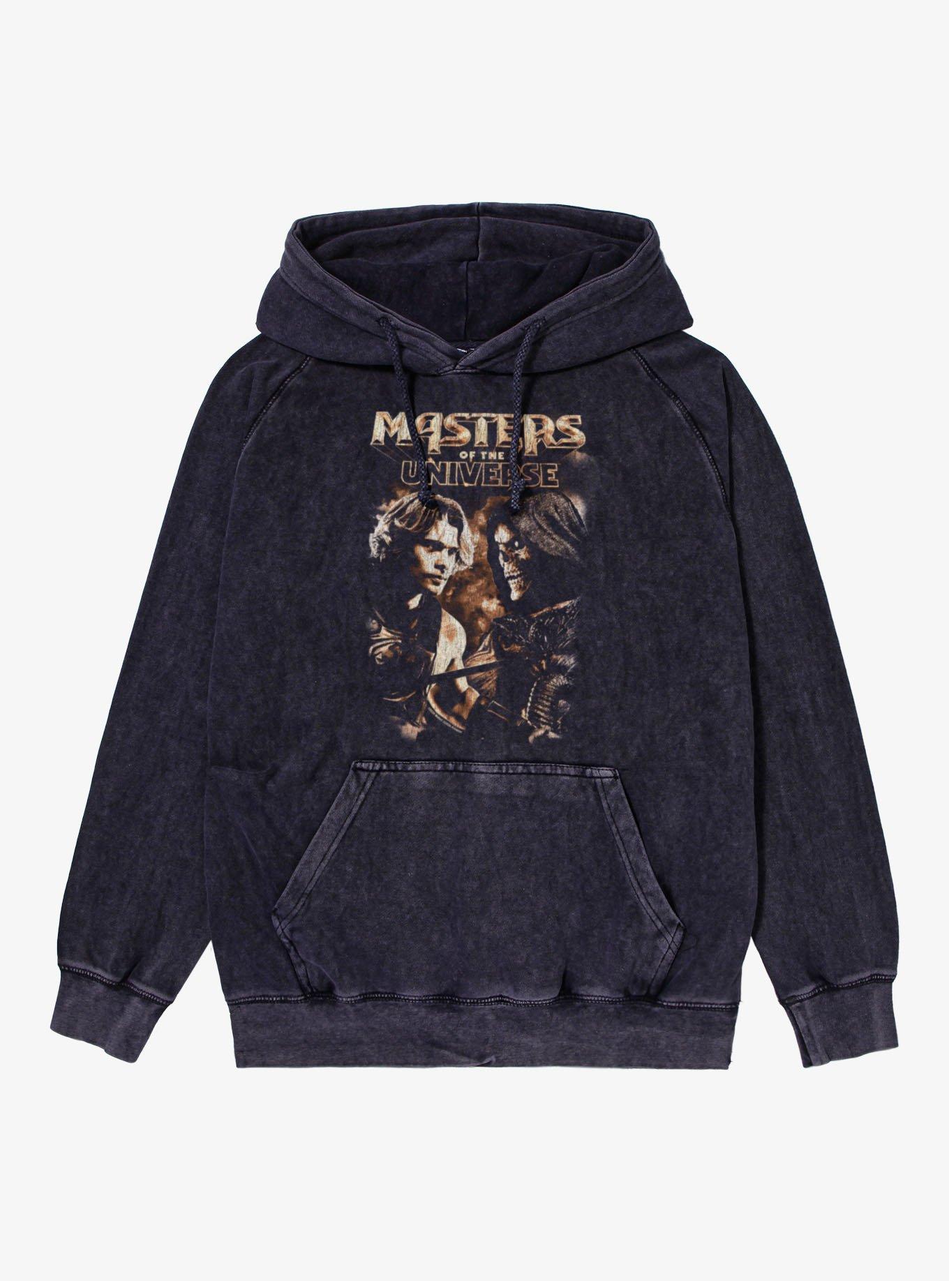 Masters Of The Universe He-Man Faces Skeletor Mineral Wash Hoodie, , hi-res