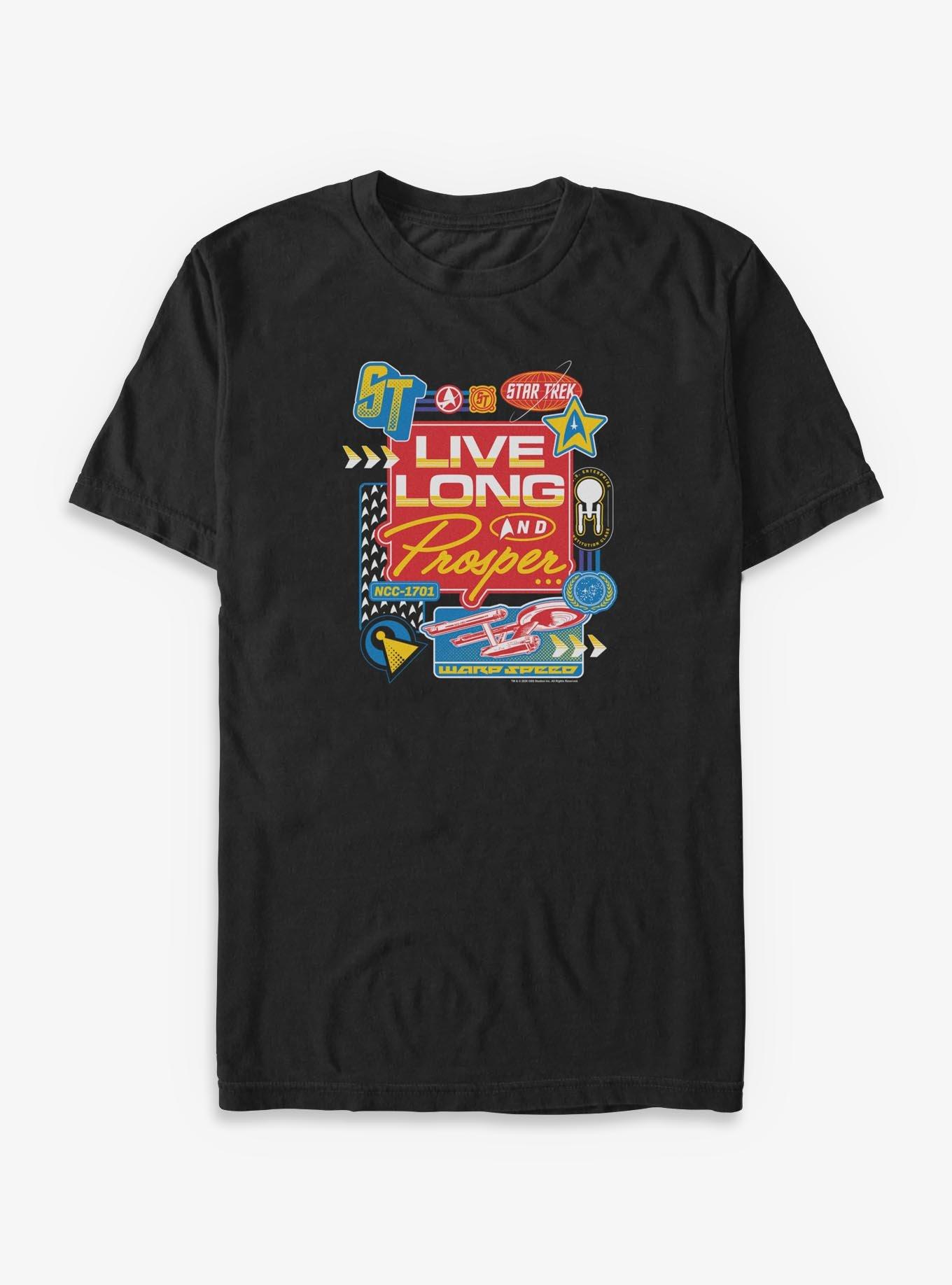 Star Trek: The Original Series Live Long and Prosper Badges Big & Tall T-Shirt, , hi-res