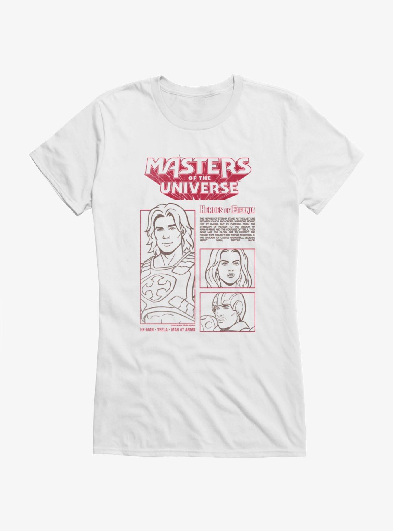 Masters Of The Universe Heroes Of Eternia Team Info Girls T-Shirt, , hi-res