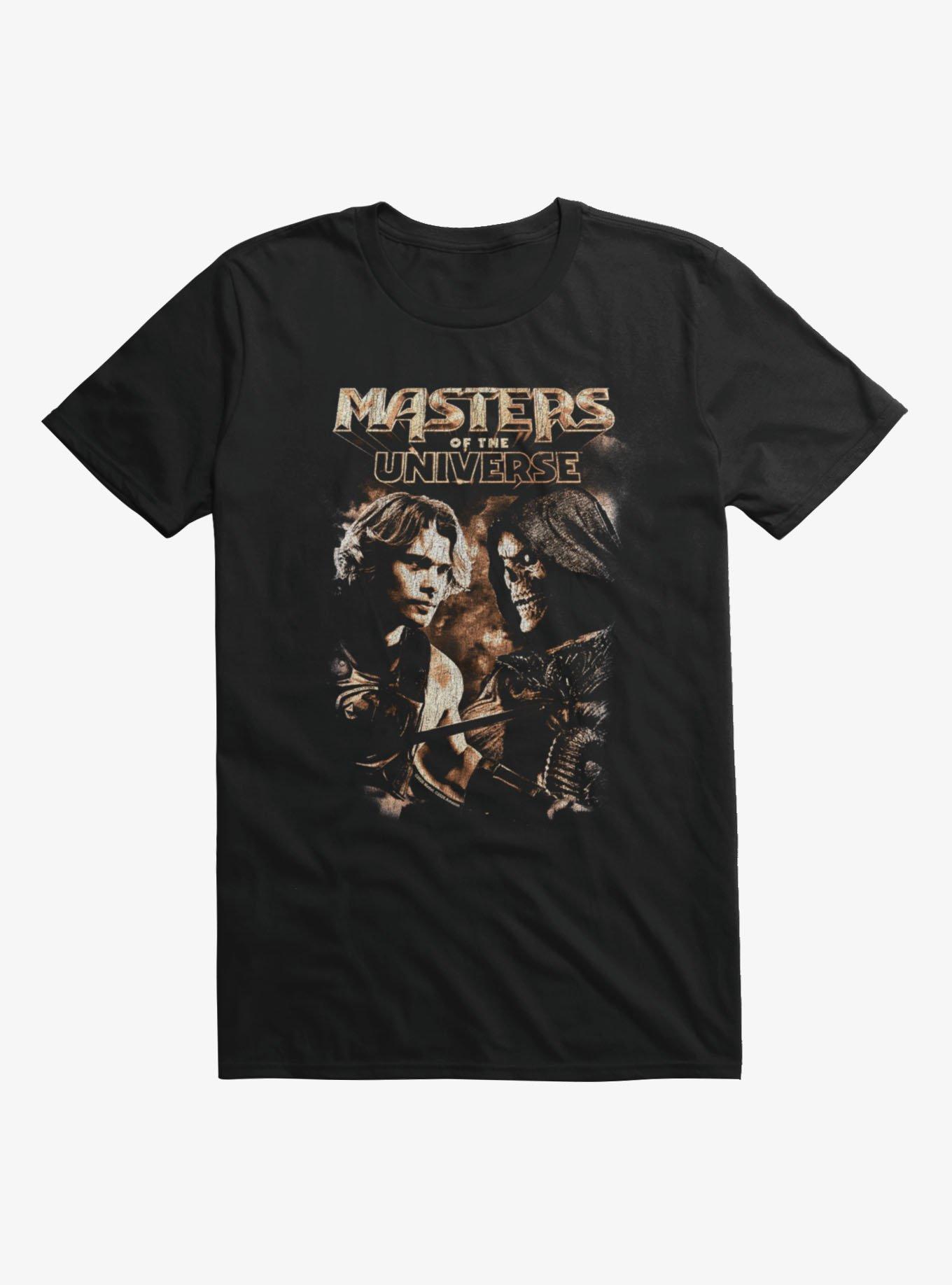 Masters Of The Universe He-Man Faces Skeletor T-Shirt, BLACK, hi-res