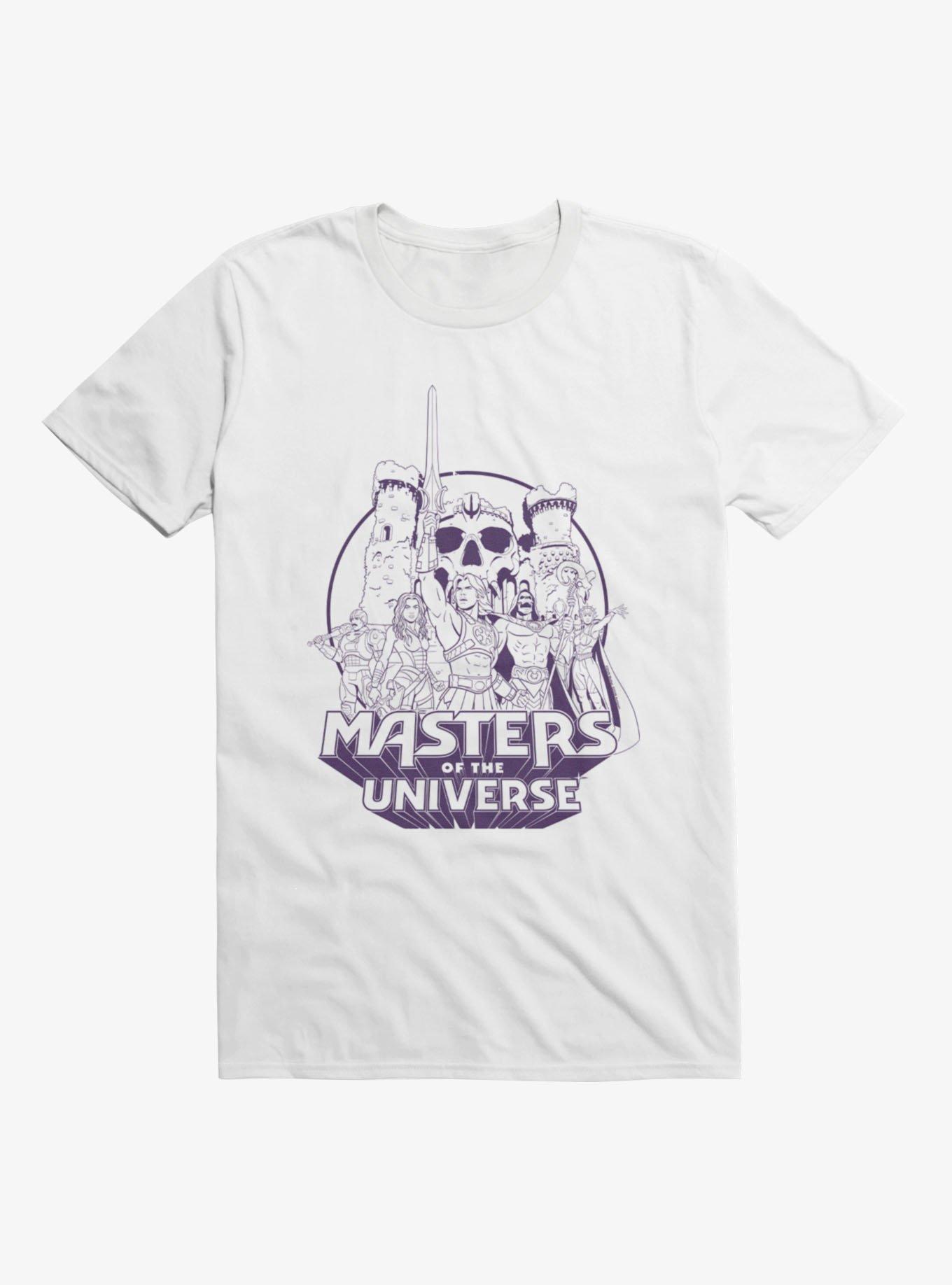 Masters Of The Universe Animated Purple Groupshot T-Shirt, , hi-res