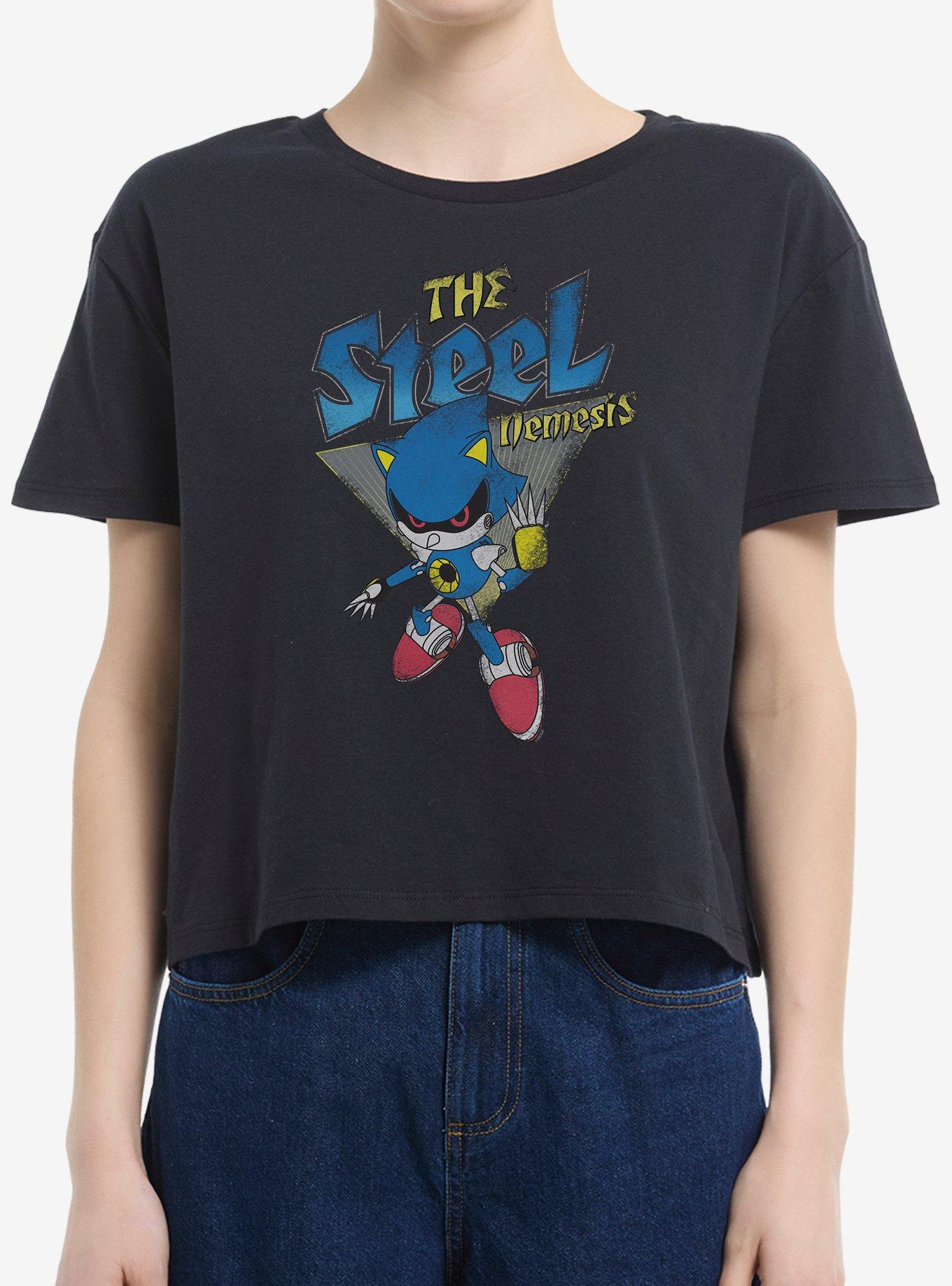 Sonic The Hedgehog The Steel Nemesis Womens Boxy Crop T-Shirt, , hi-res