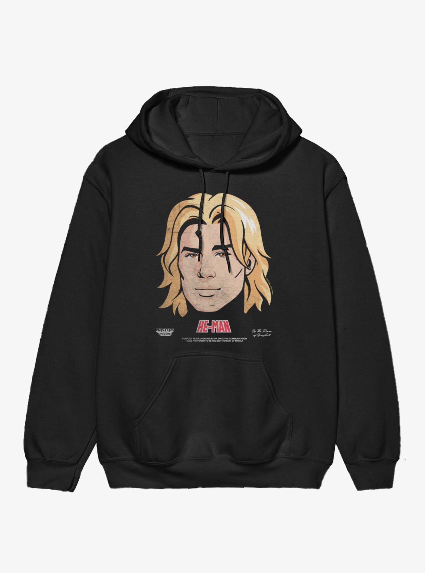 Masters Of The Universe He-Man Big Face Hoodie, , hi-res