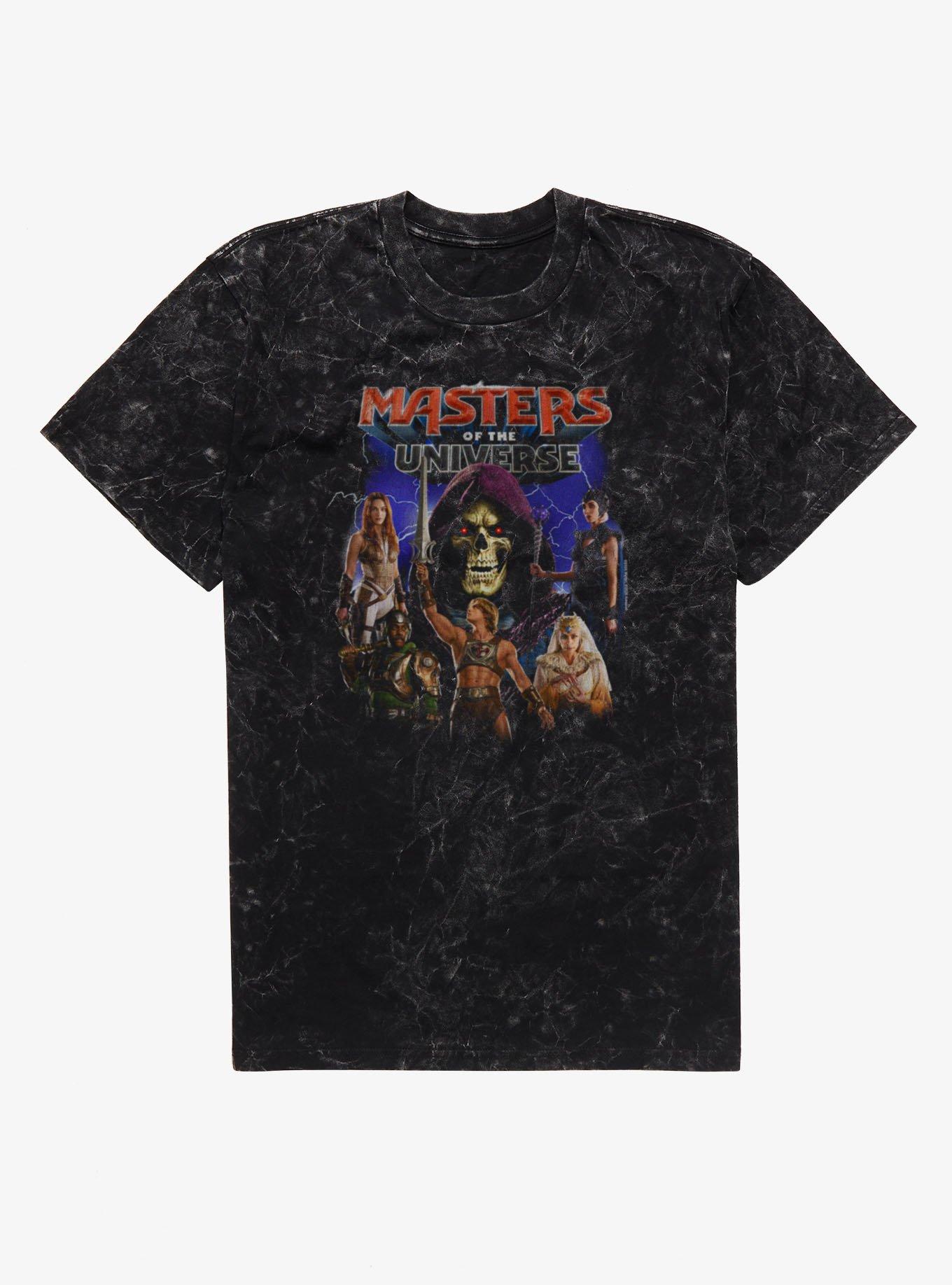 Masters Of The Universe Vintage Movie Groupshot Poster Mineral Wash T-Shirt, , hi-res