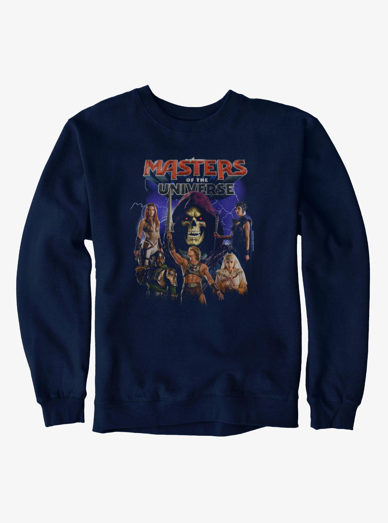 Masters Of The Universe Vintage Movie Groupshot Poster Crew Sweatshirt, , hi-res