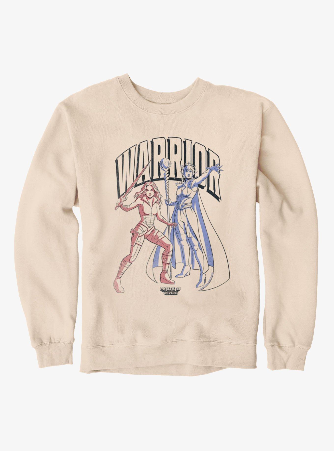 Masters Of The Universe Warrior Teela And Evil-Lyn Crew Sweatshirt, , hi-res