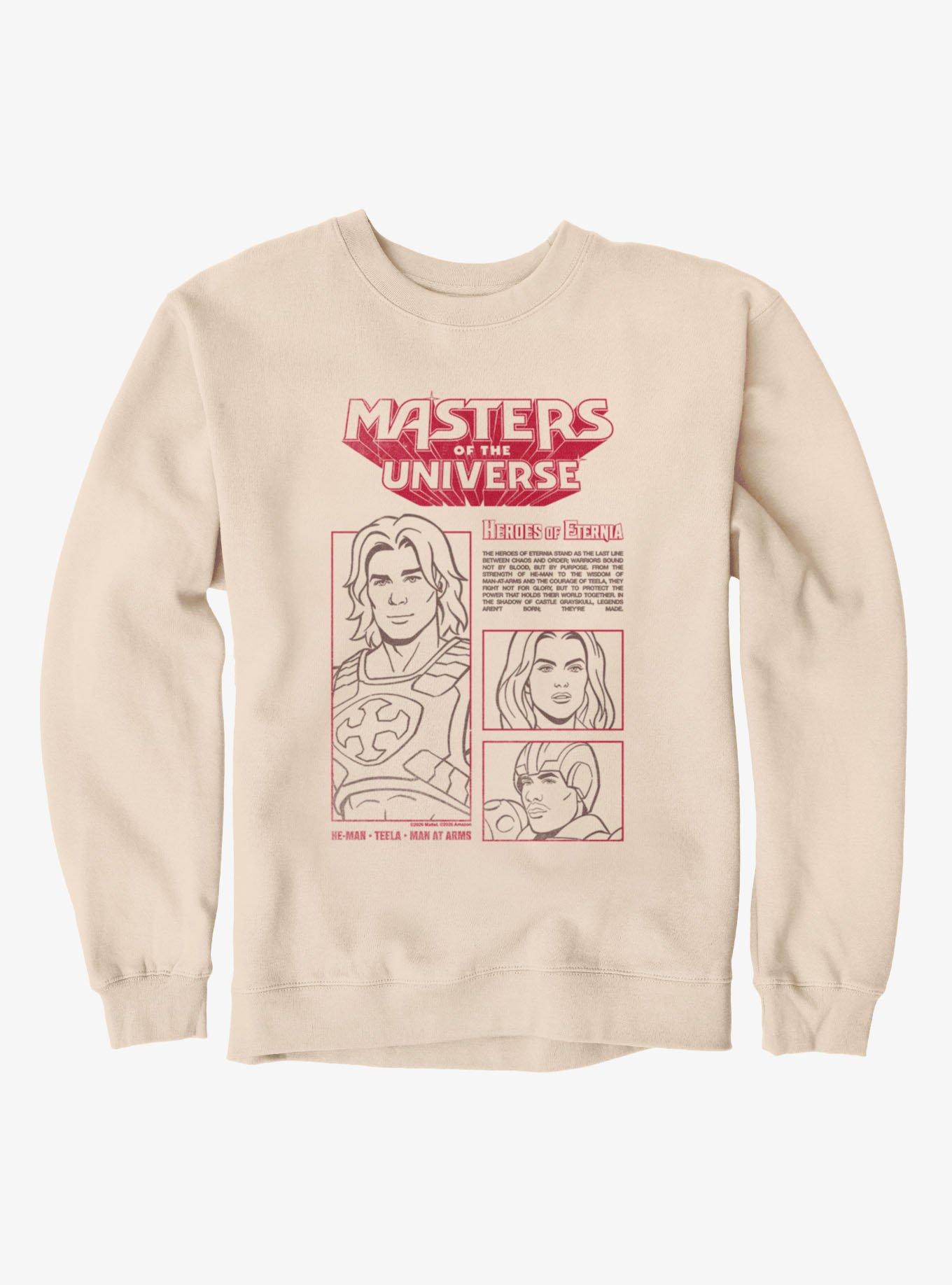 Masters Of The Universe Heroes Of Eternia Team Info Crew Sweatshirt, , hi-res