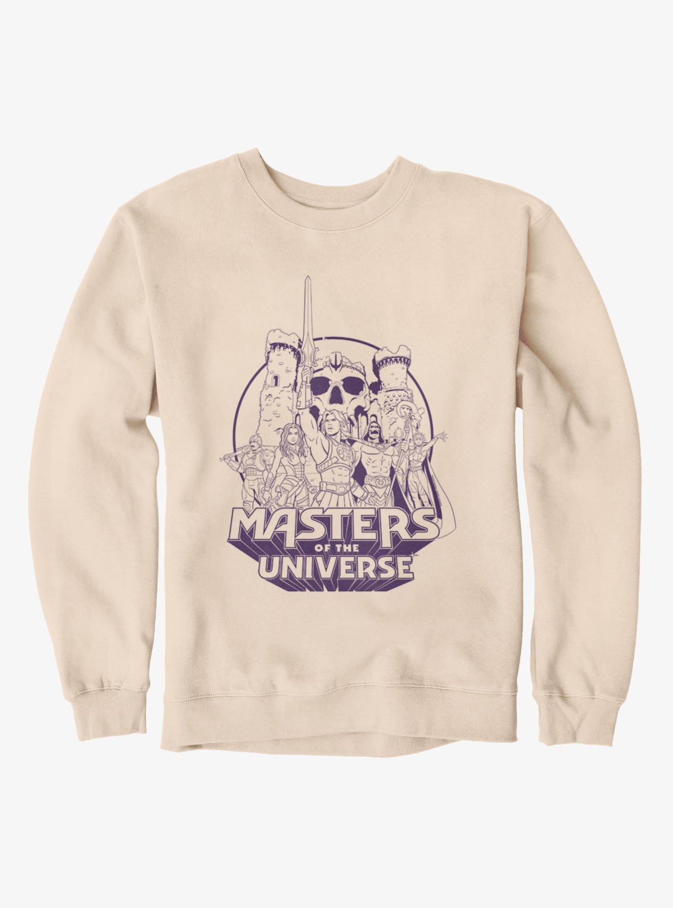 Masters Of The Universe Animated Purple Groupshot Crew Sweatshirt, , hi-res
