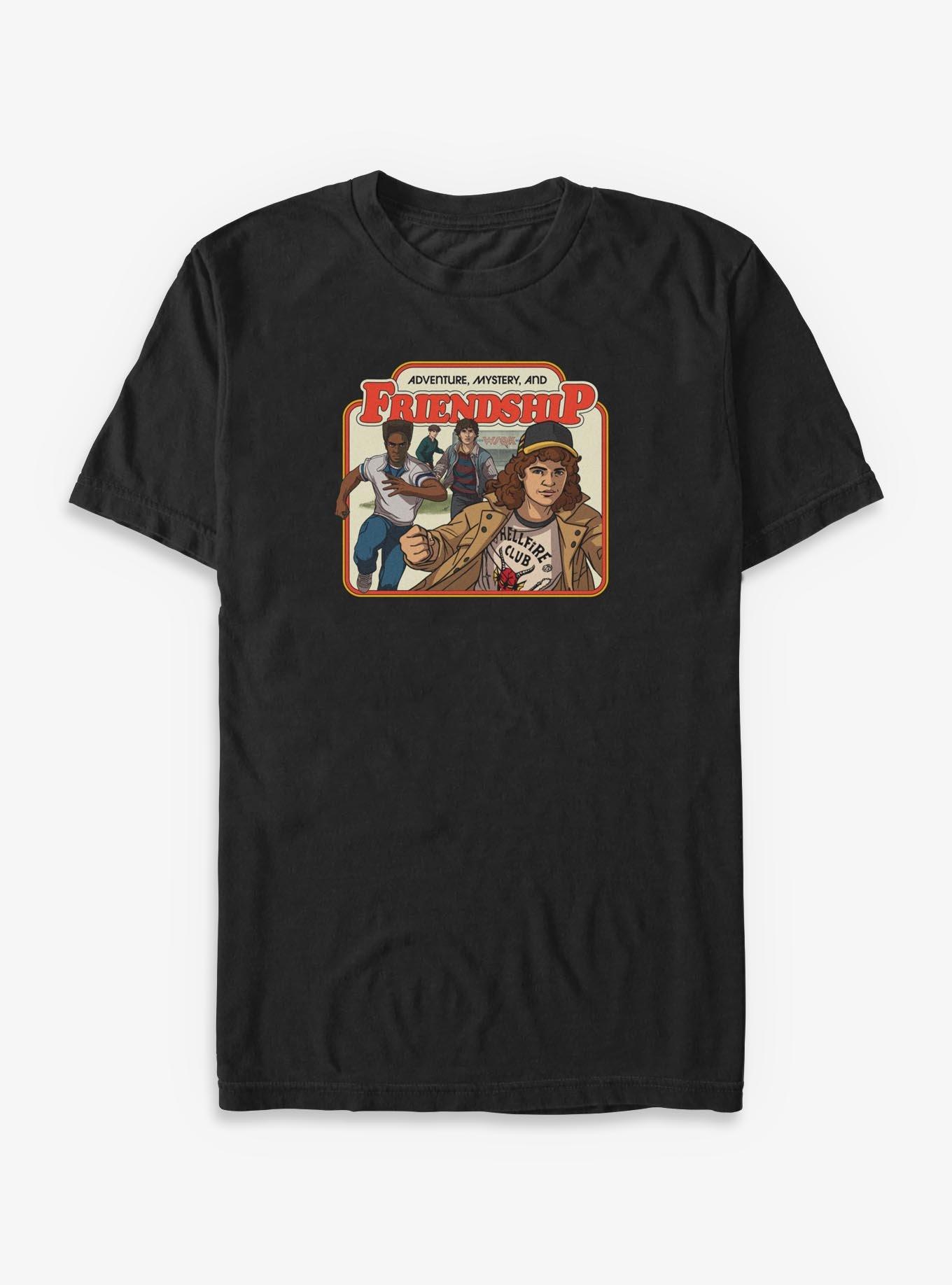 Stranger Things Adventure Mystery And Friendship Big & Tall T-Shirt, , hi-res