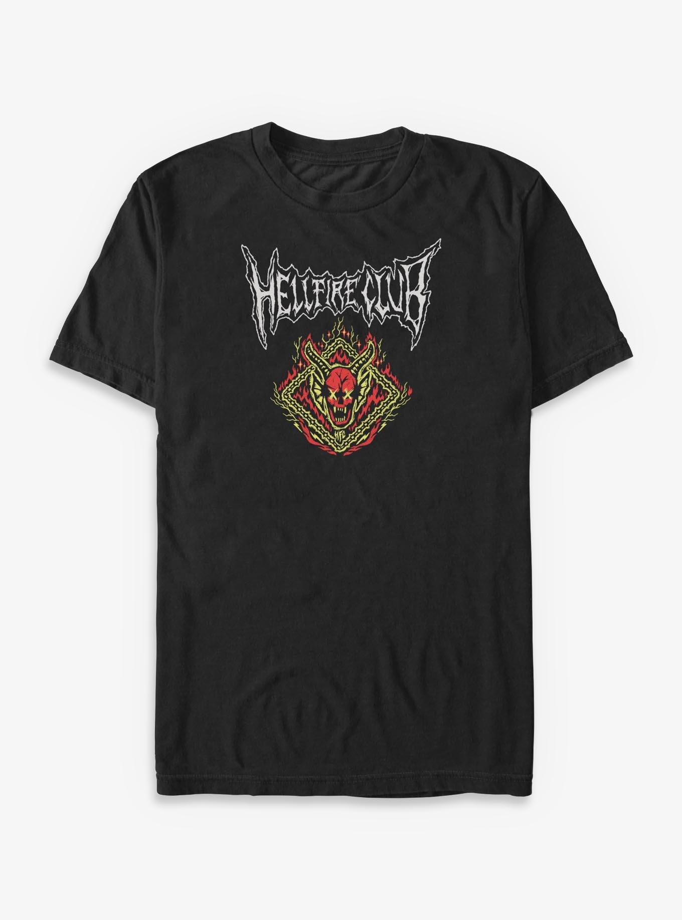 Stranger Things Hellfire Club Flame Icon Big & Tall T-Shirt, , hi-res