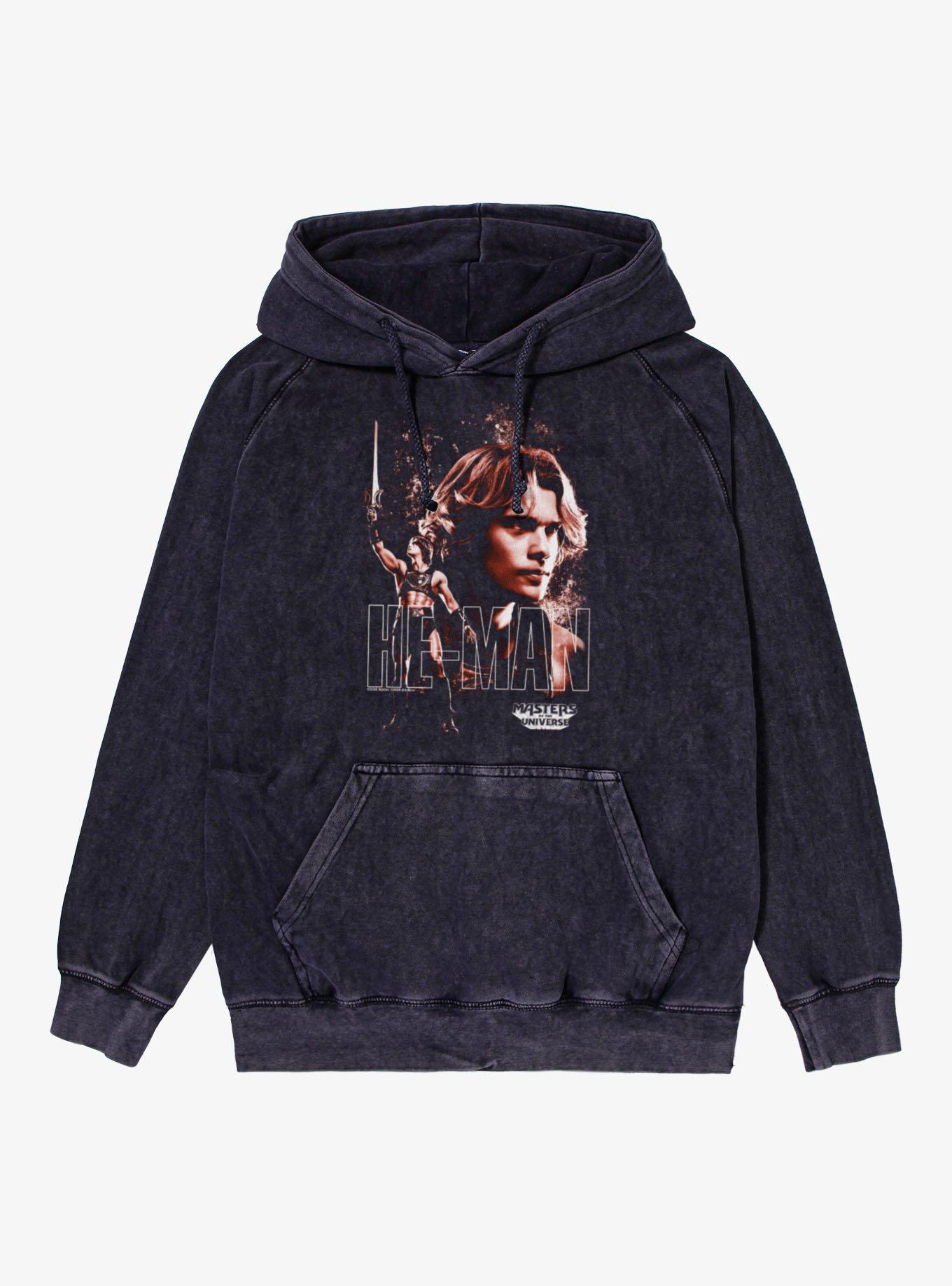 Masters Of The Universe He-Man Collage Mineral Wash Hoodie, , hi-res