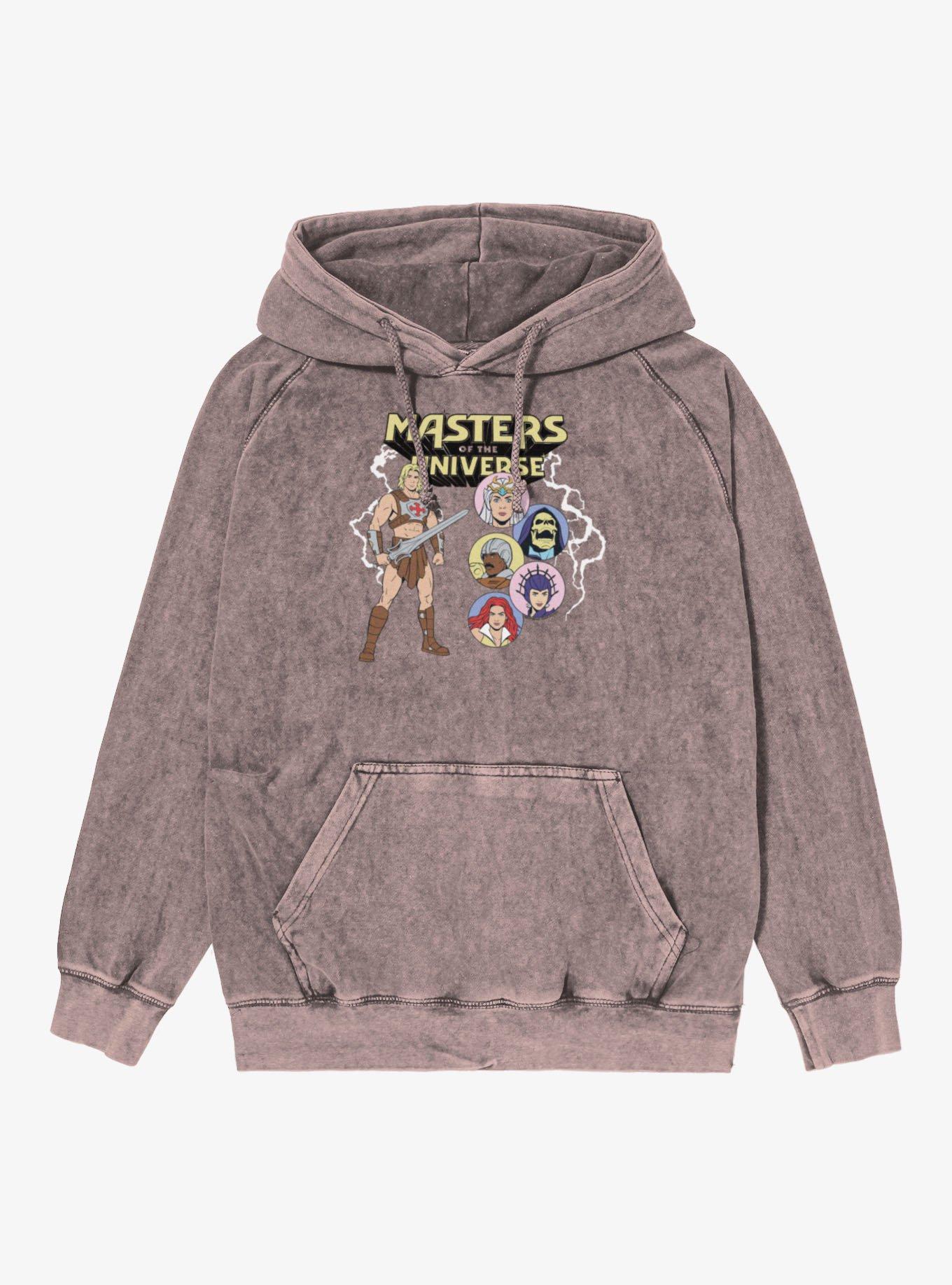 Masters Of The Universe He-Man And Character Bubbles Mineral Wash Hoodie, , hi-res