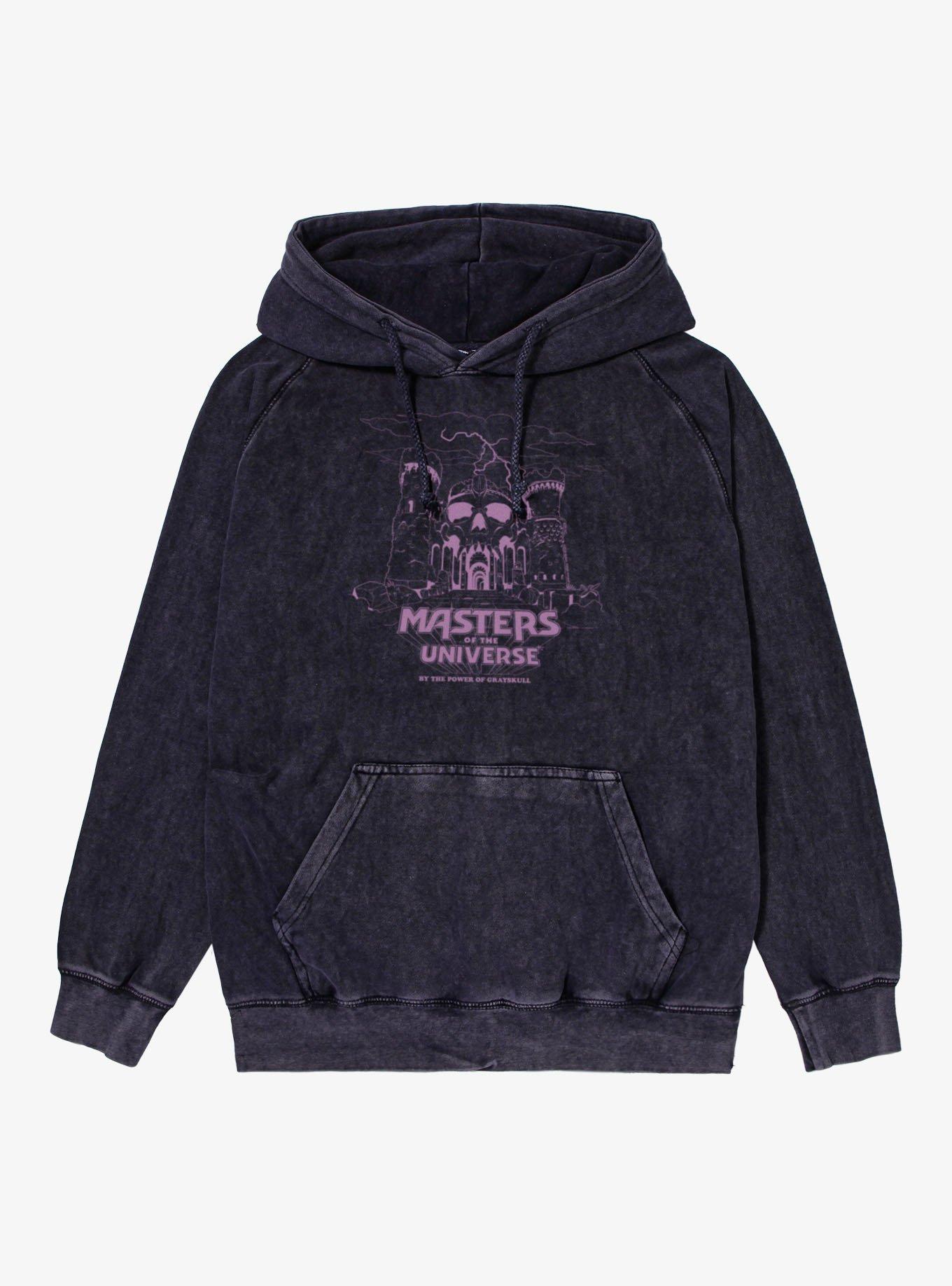 Masters Of The Universe Castle Grayskull Entrance Outline Mineral Wash Hoodie, , hi-res