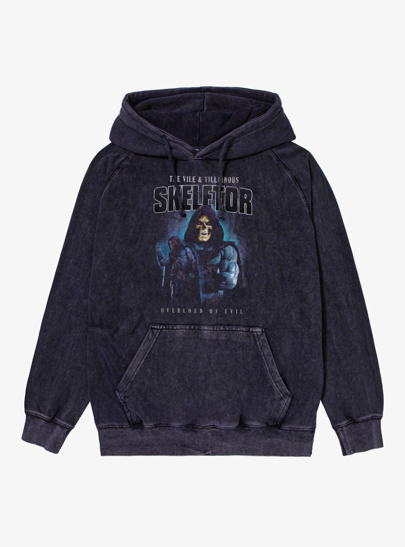 Masters Of The Universe Vile And Villanous Skeletor Overlord Of Evil Mineral Wash Hoodie, , hi-res