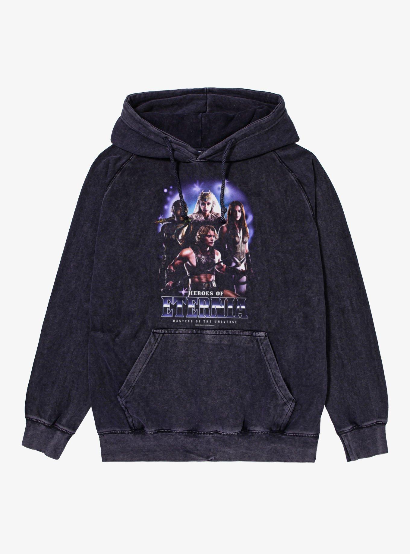 Masters Of The Universe Heroes Of Eternia Group Shot Mineral Wash Hoodie, , hi-res