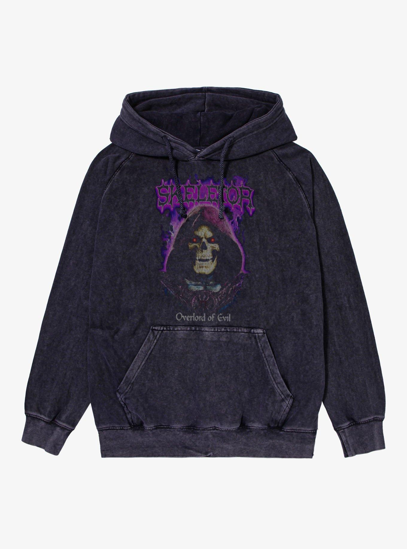 Masters Of The Universe Skeletor Overlord Of Evil Purple Flames Mineral Wash Hoodie, , hi-res