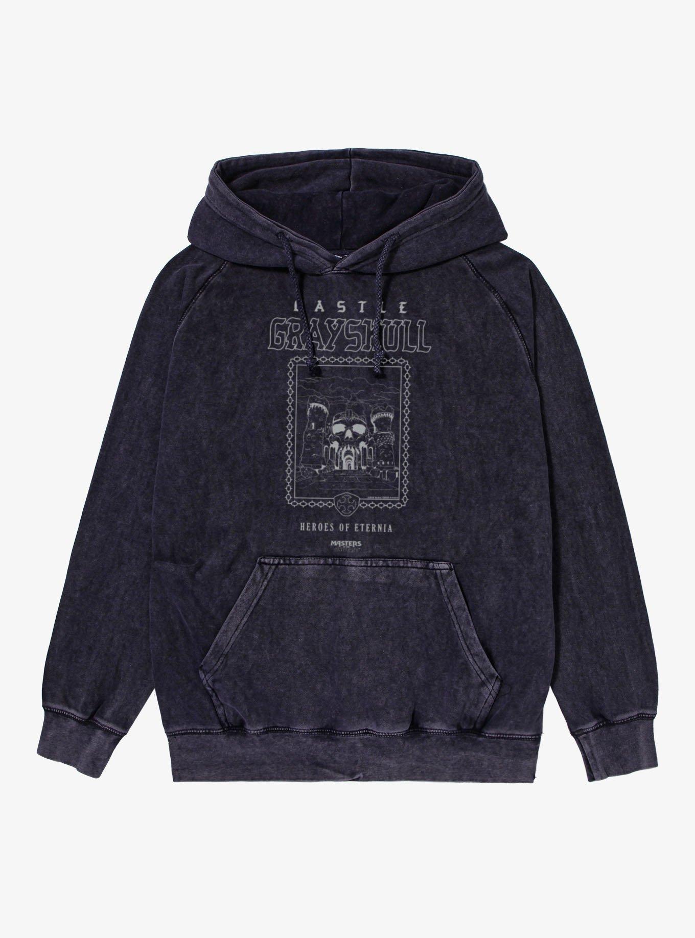 Masters Of The Universe Castle Grayskull Framed In Chains Mineral Wash Hoodie, , hi-res