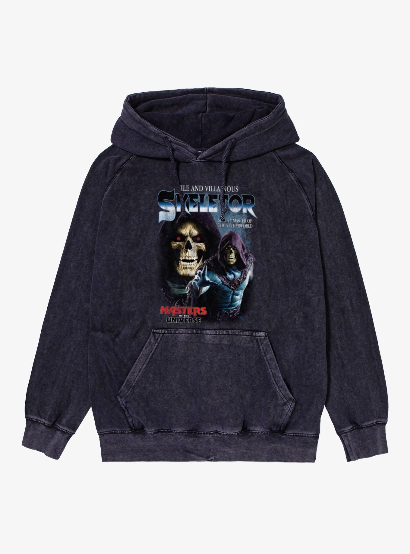 Masters Of The Universe Skeletor Master Of The Netherworld Collage Mineral Wash Hoodie, , hi-res