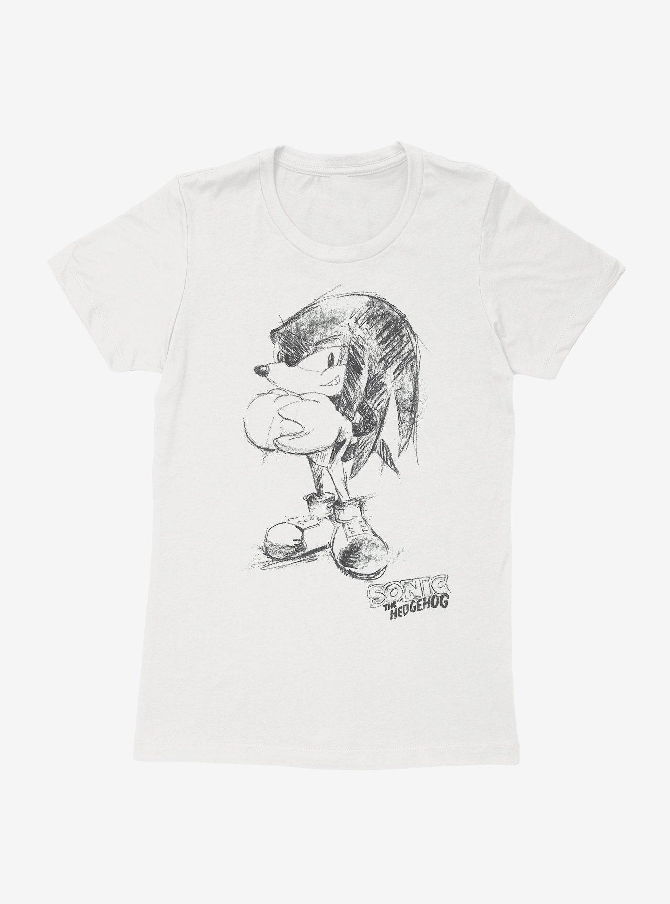 Sonic The Hedgehog Artistic Sketch Womens T-Shirt, , hi-res