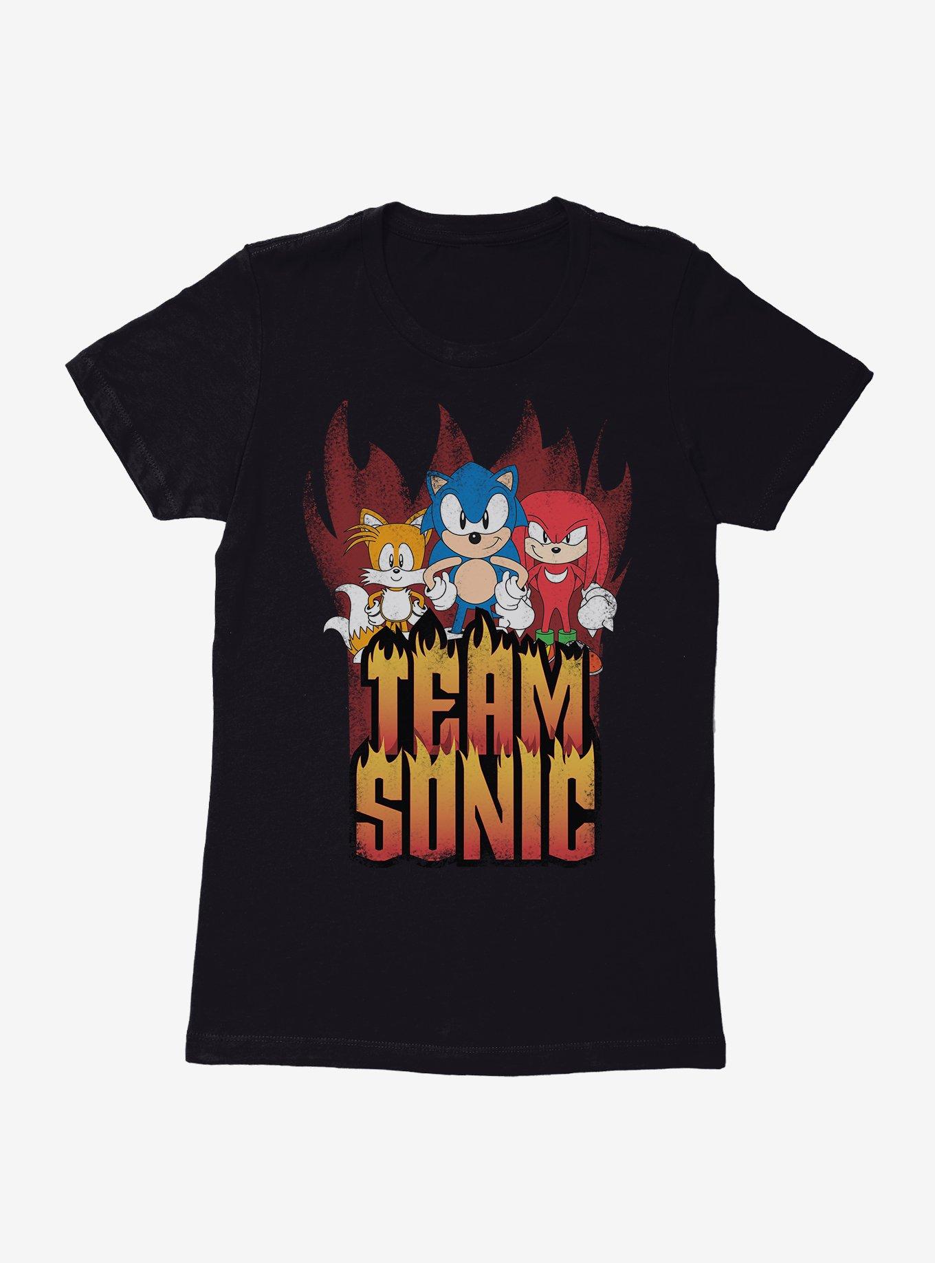 Sonic The Hedgehog Hedgy Metal Team Sonic Womens T-Shirt, , hi-res