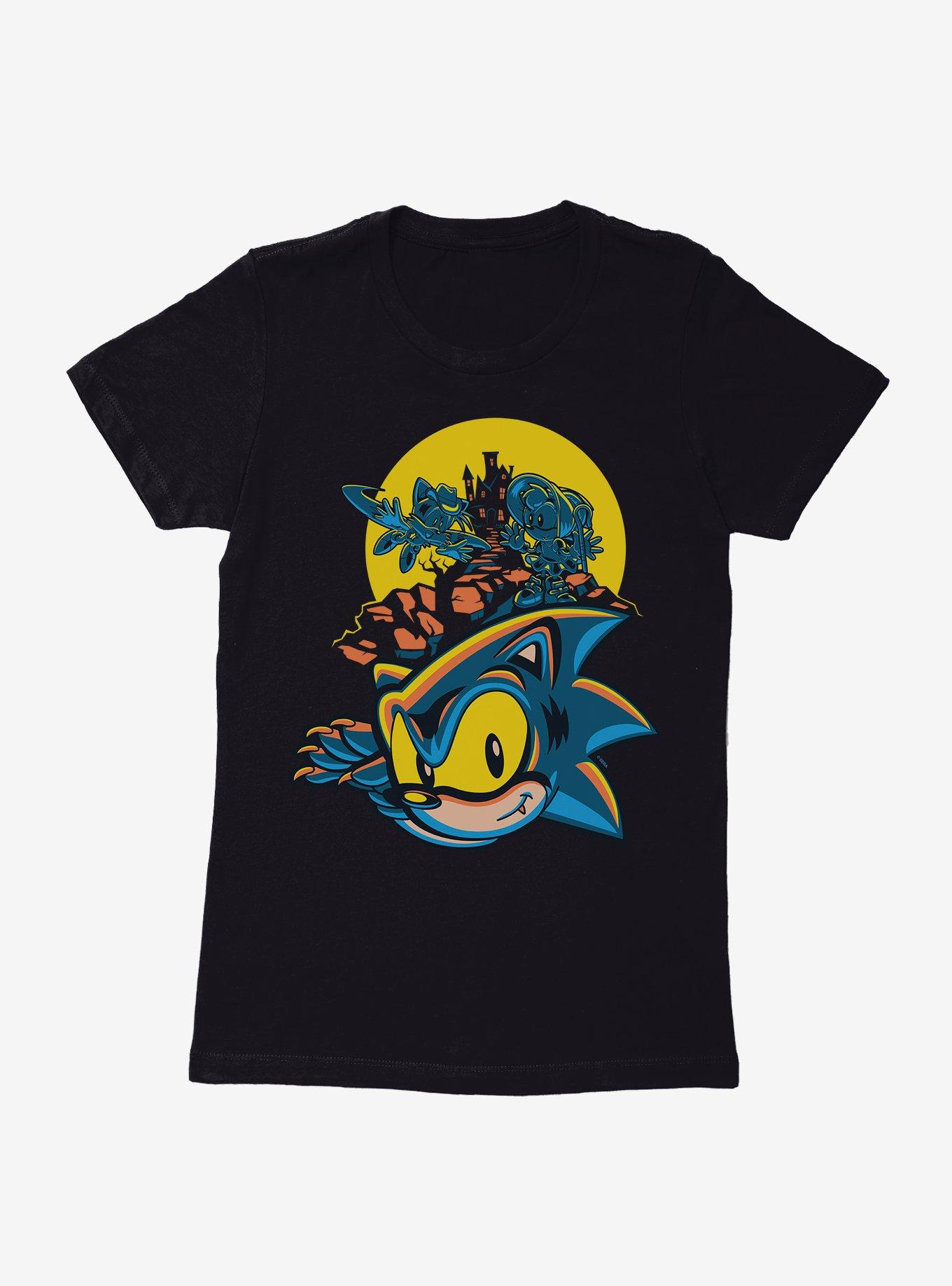 Sonic The Hedgehog Spooky Scary Halloween Womens T-Shirt, , hi-res