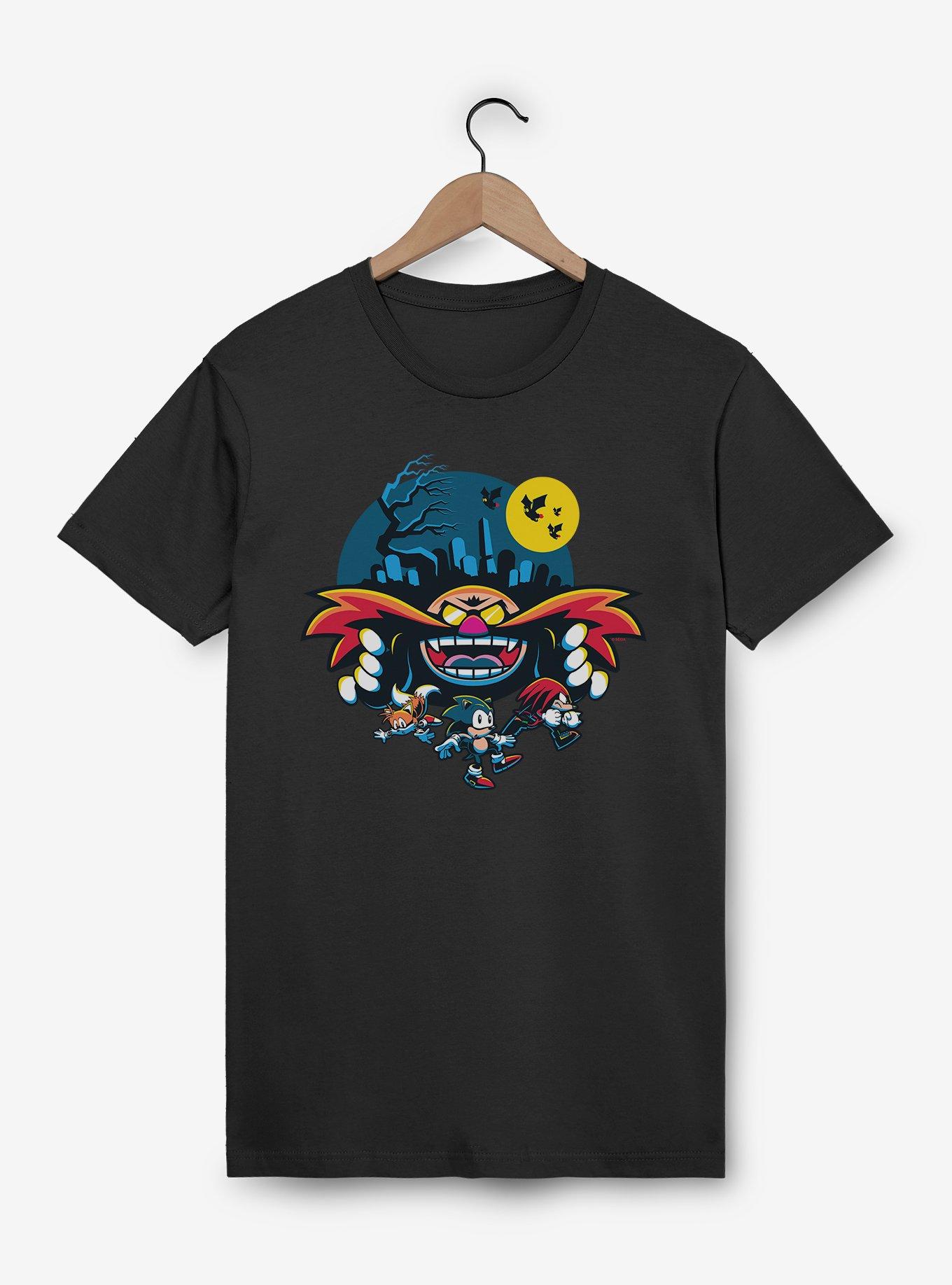 Sonic The Hedgehog Eggman Spooky Scary Halloween T-Shirt
