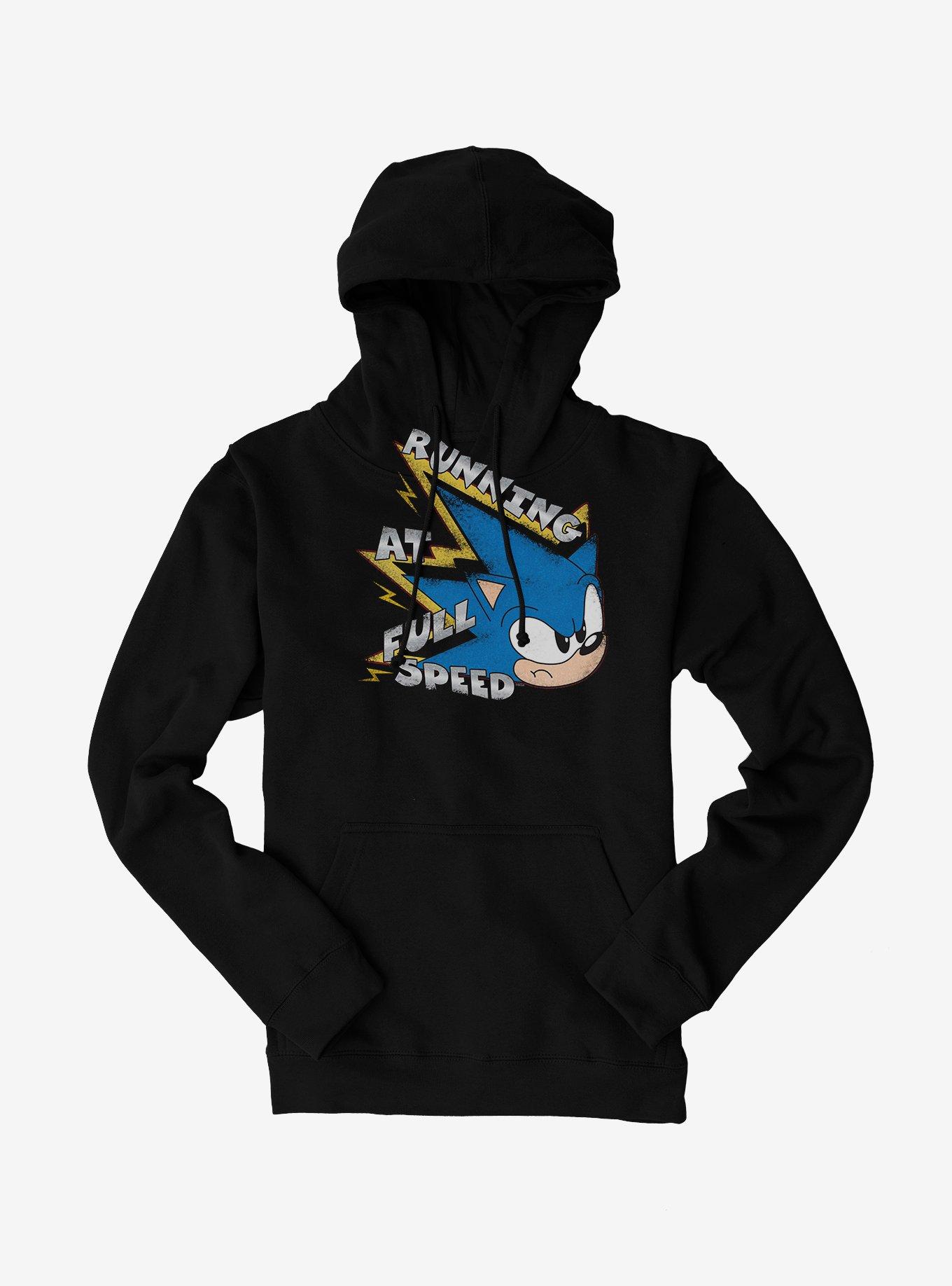 Sonic The Hedgehog Running At Full Speed Hoodie, , hi-res