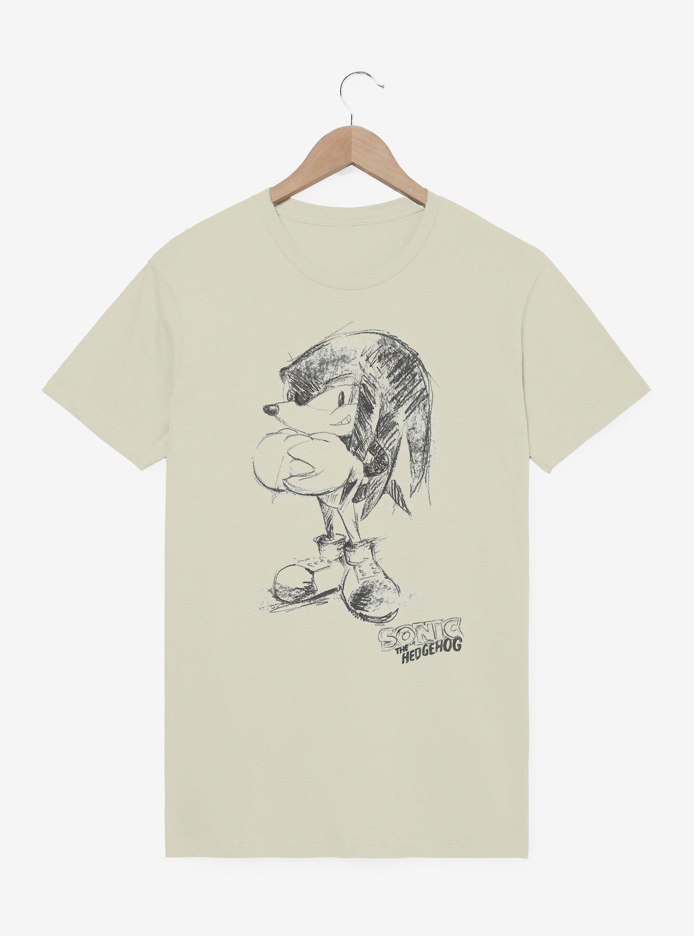 Sonic The Hedgehog Artistic Sketch Garment Dye T-Shirt, , hi-res