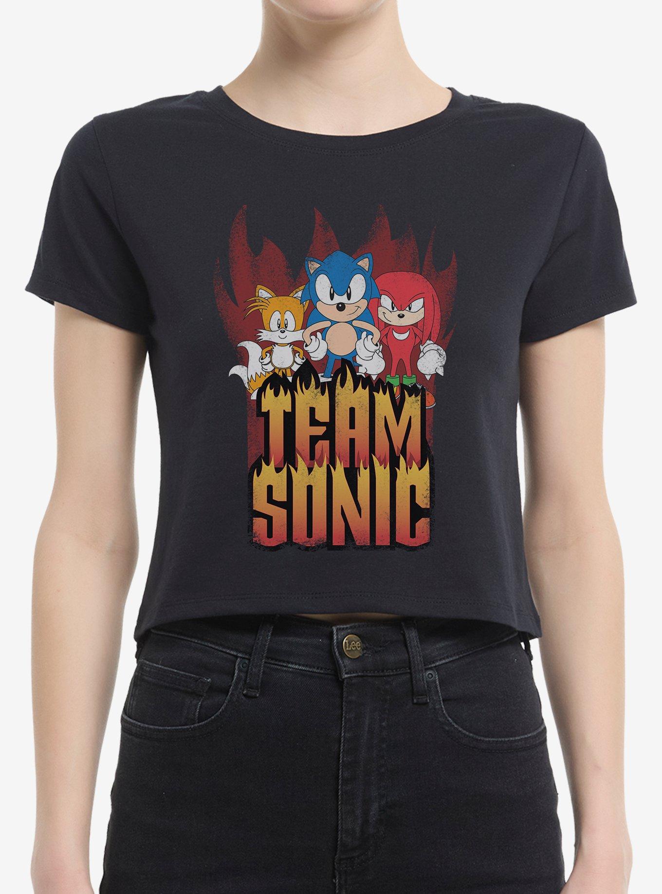 Sonic The Hedgehog Hedgy Metal Team Sonic Womens Baby T-Shirt, , hi-res