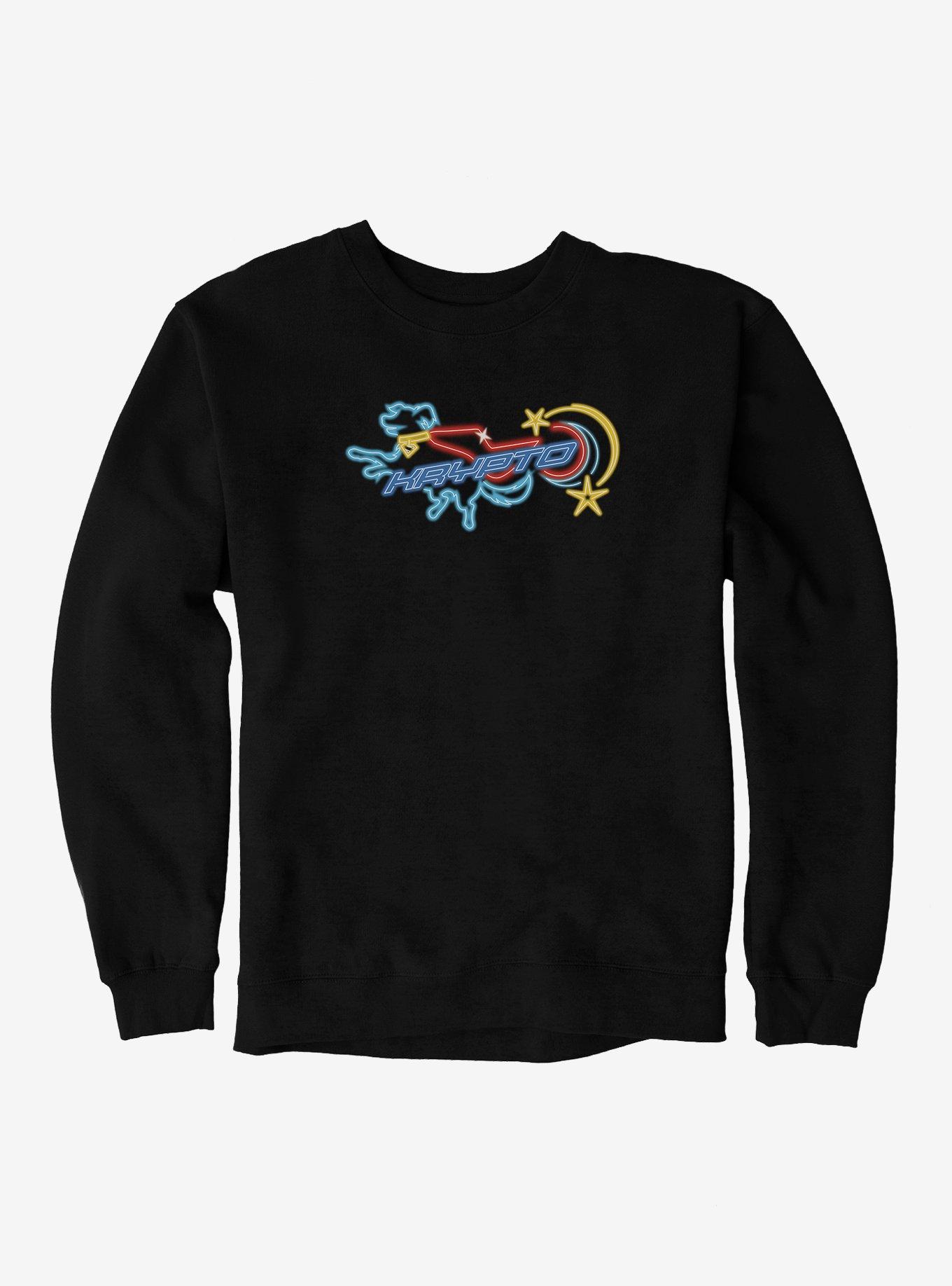 Supergirl Krypto Neon Outline Sweatshirt, , hi-res