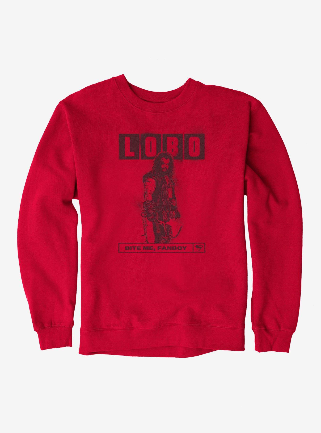Supergirl Lobo Bite Me Fanboy Sweatshirt, , hi-res